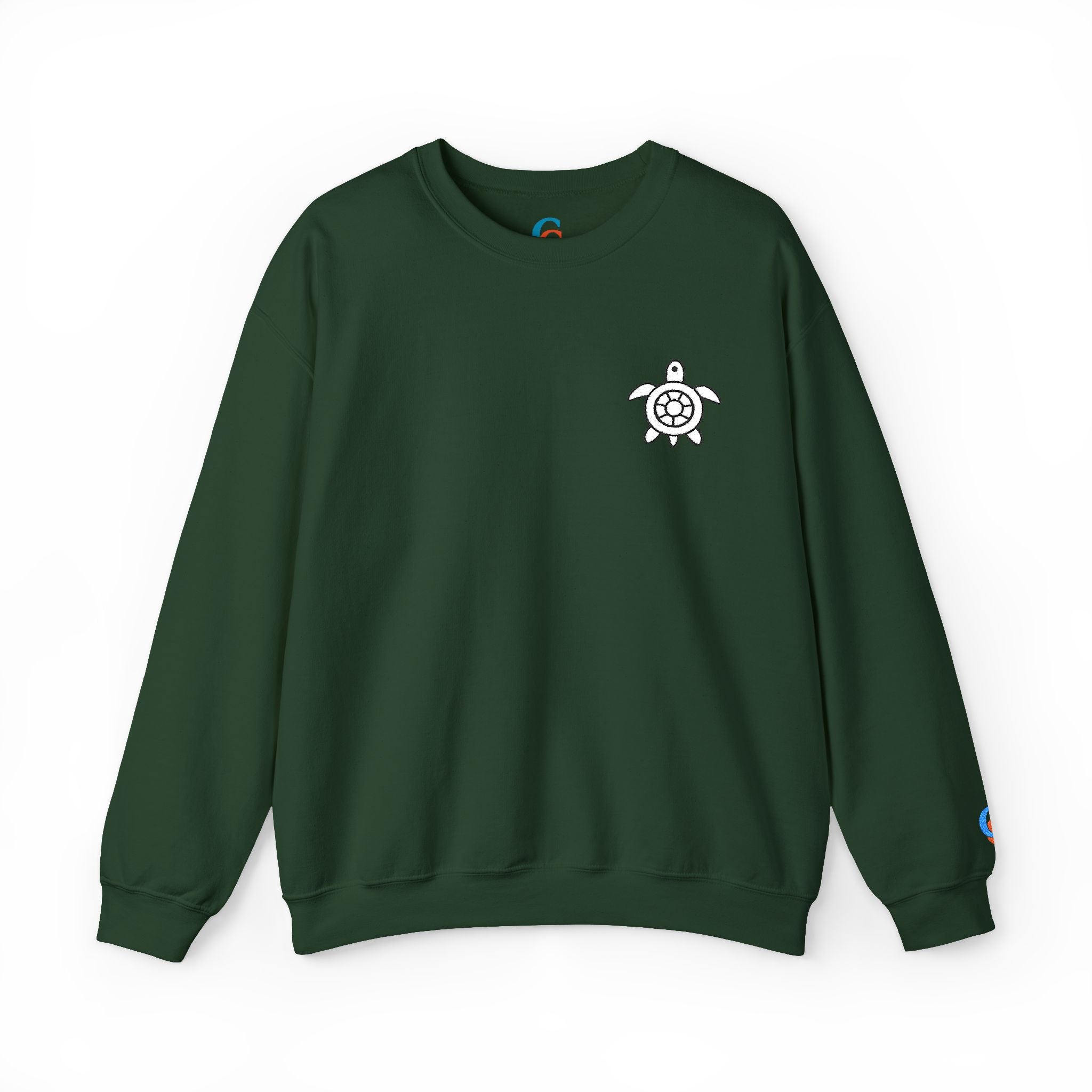 CHUBBA GEAR Sea Turtle Embroidered Crewneck Sweatshirt