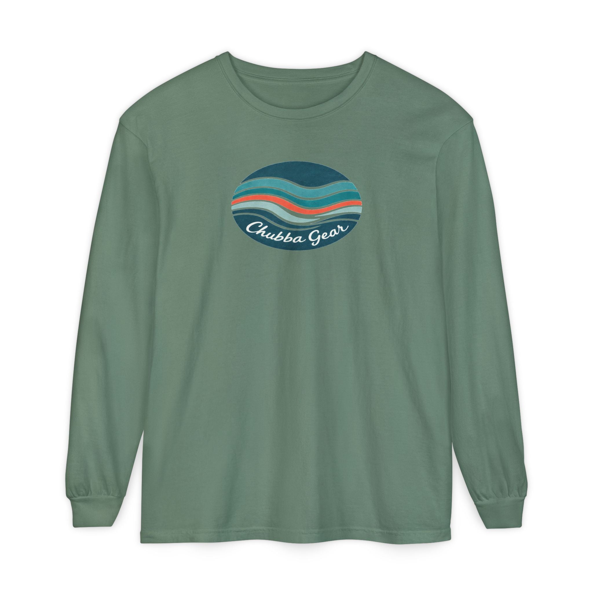 CHUBBA GEAR Retro Wave Long Sleeve T‑Shirt