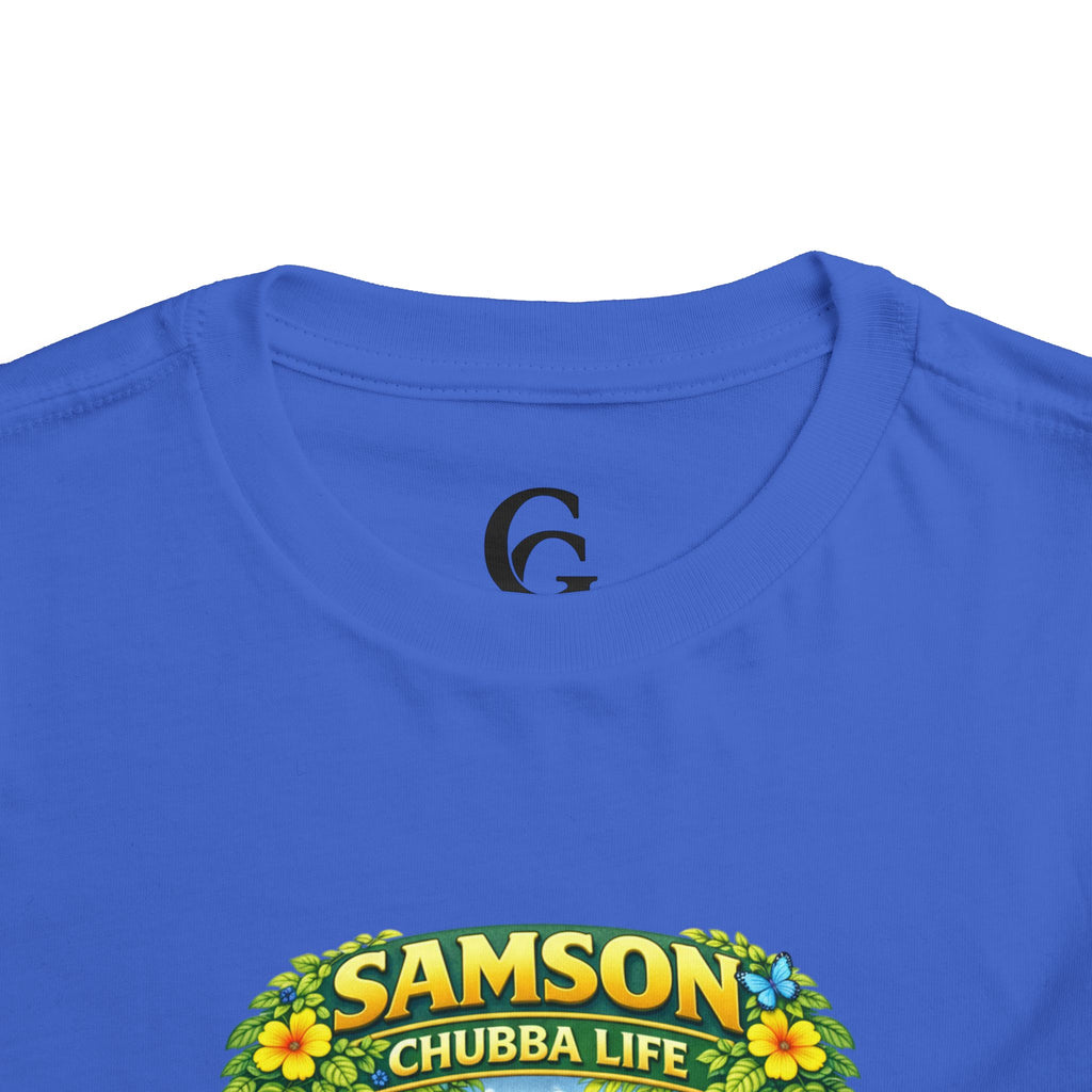 CHUBBA GEAR Samson Chubba Life Toddler Tee - Cute Tropical Orangutan Shirt for Kids