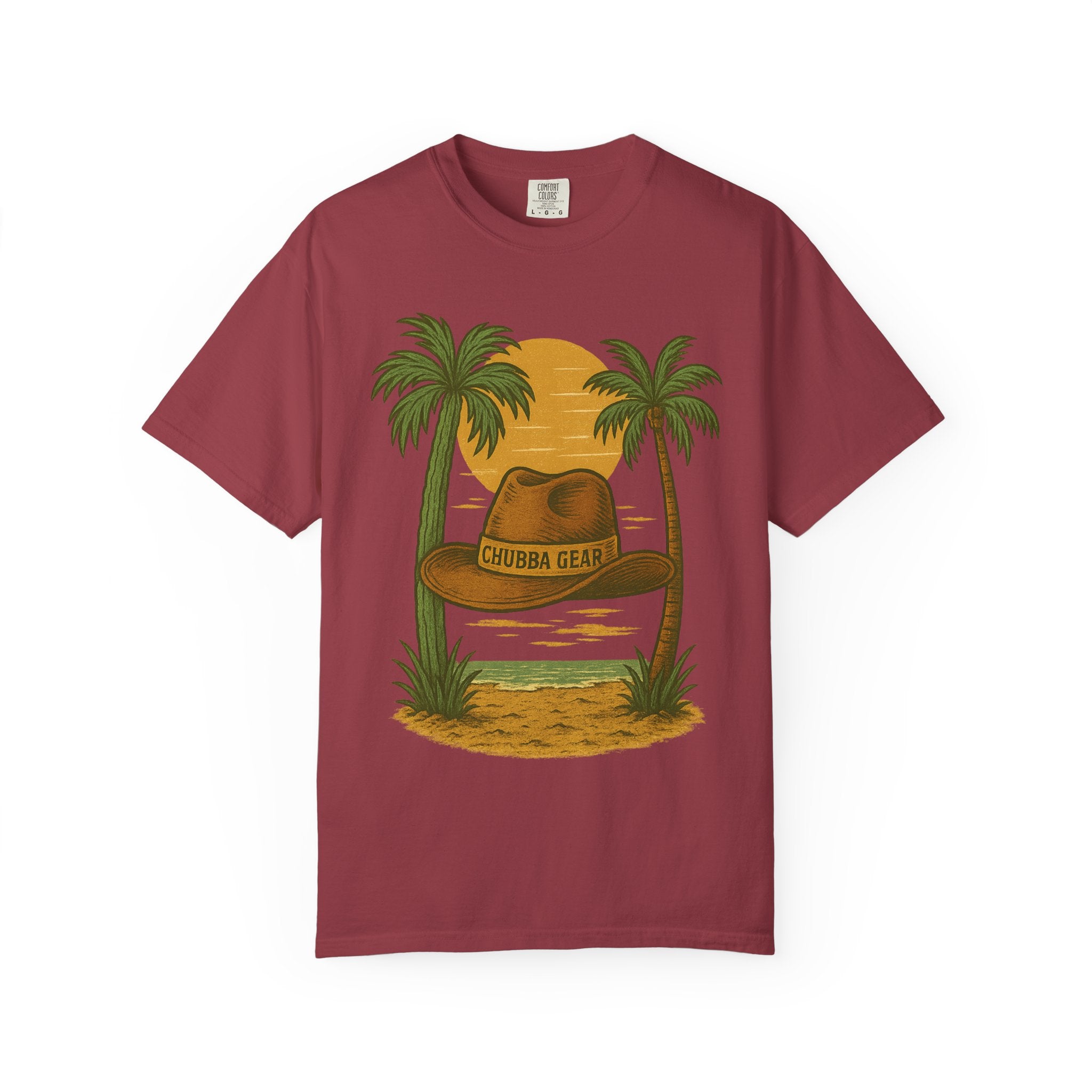 T-Shirt 'Tropical Sunset' Hat Graphic T-Shirt