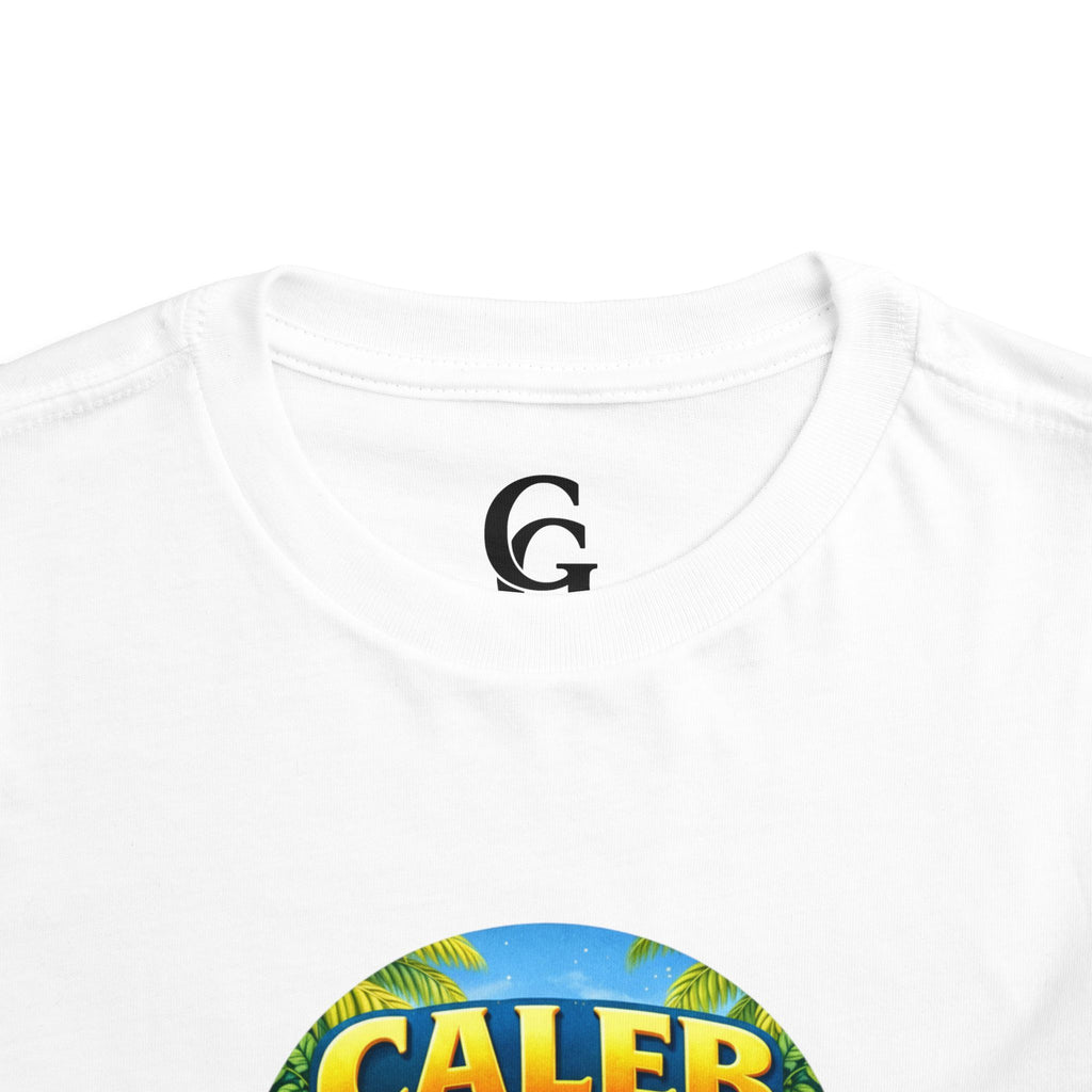 CHUBBA GEAR Caleb Chubba Life Toddler Tee — Cute Surfing Tiger Kids Shirt