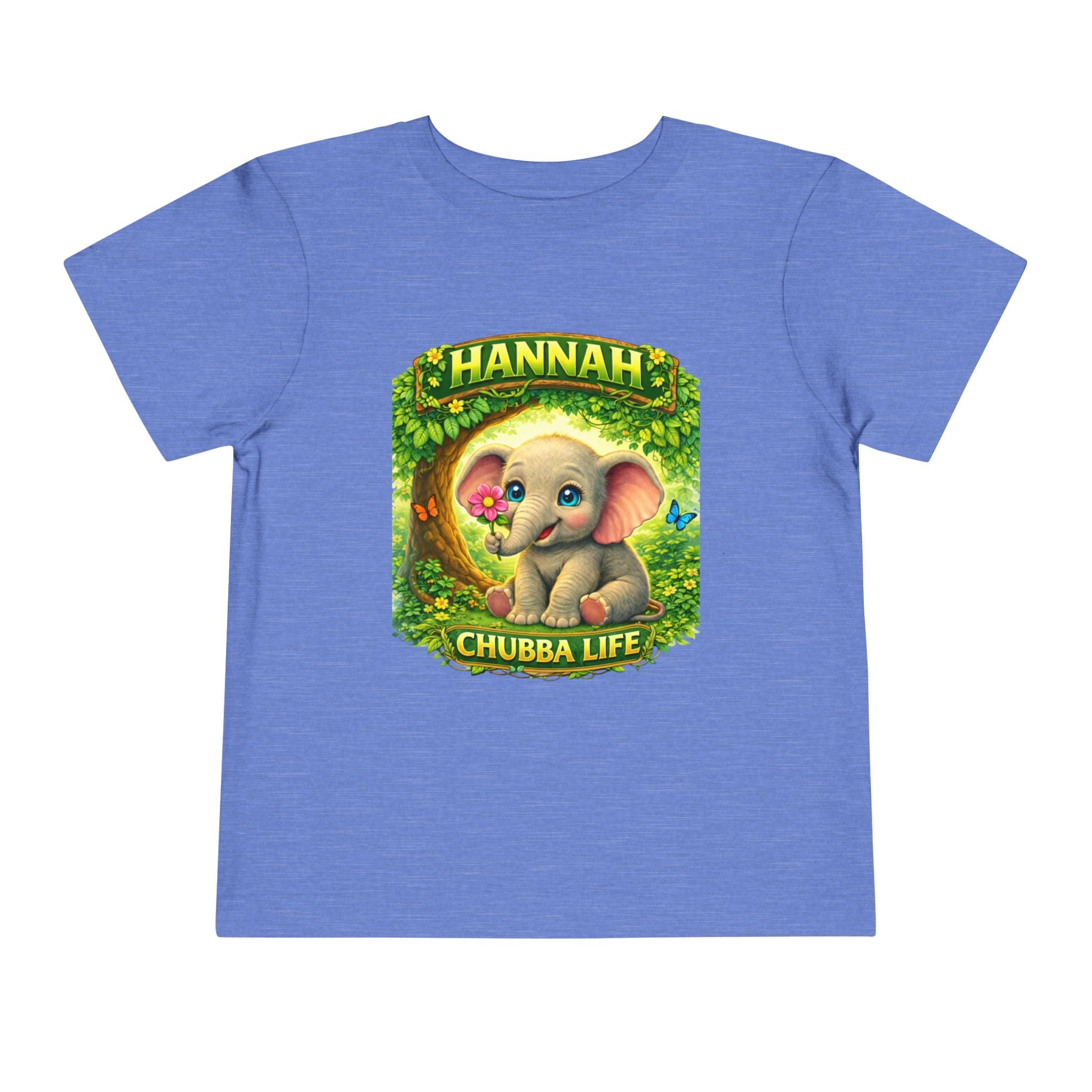 CHUBBA GEAR Hannah Chubba Life Toddler Tee — Cute Baby Elephant Graphic Shirt