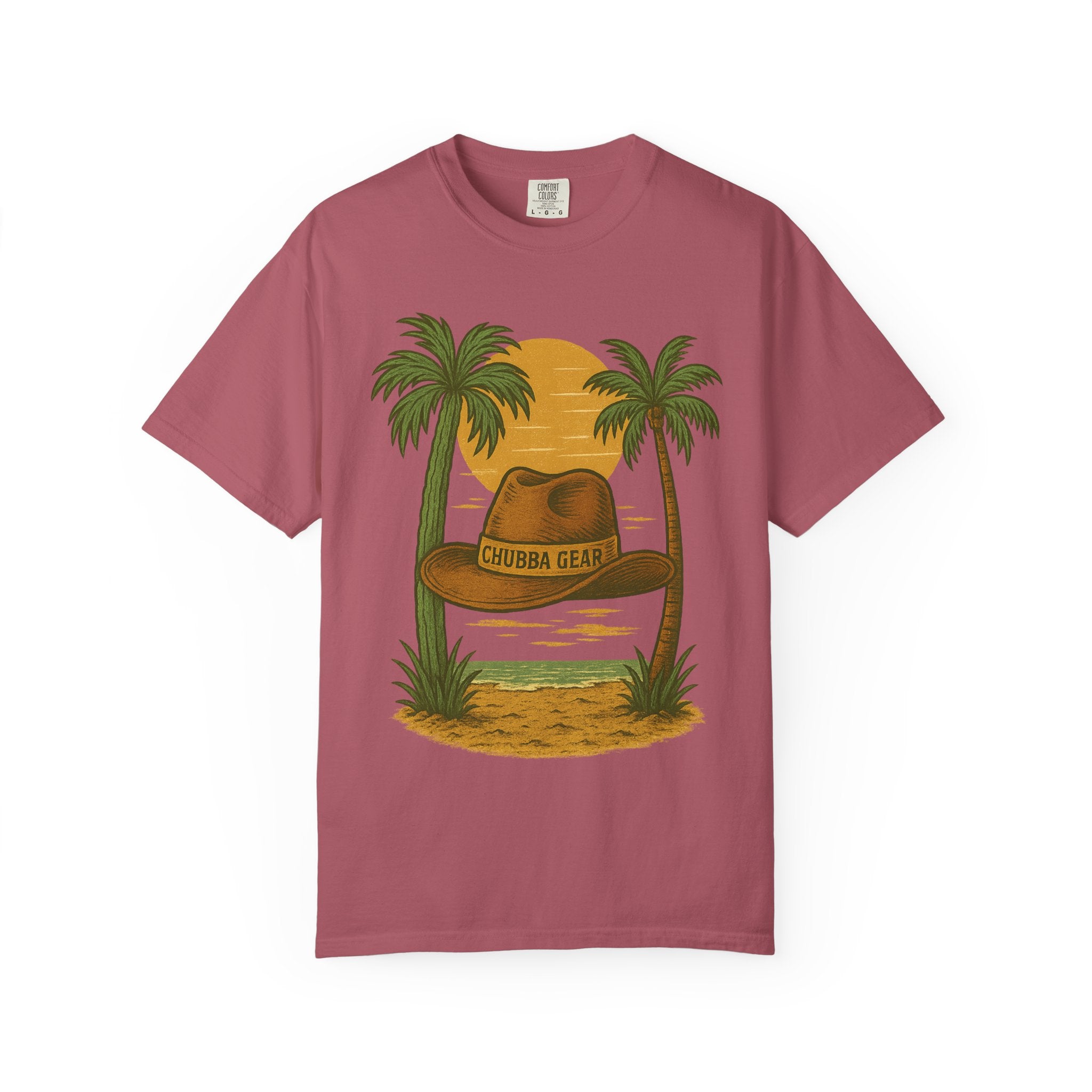 T-Shirt 'Tropical Sunset' Hat Graphic T-Shirt