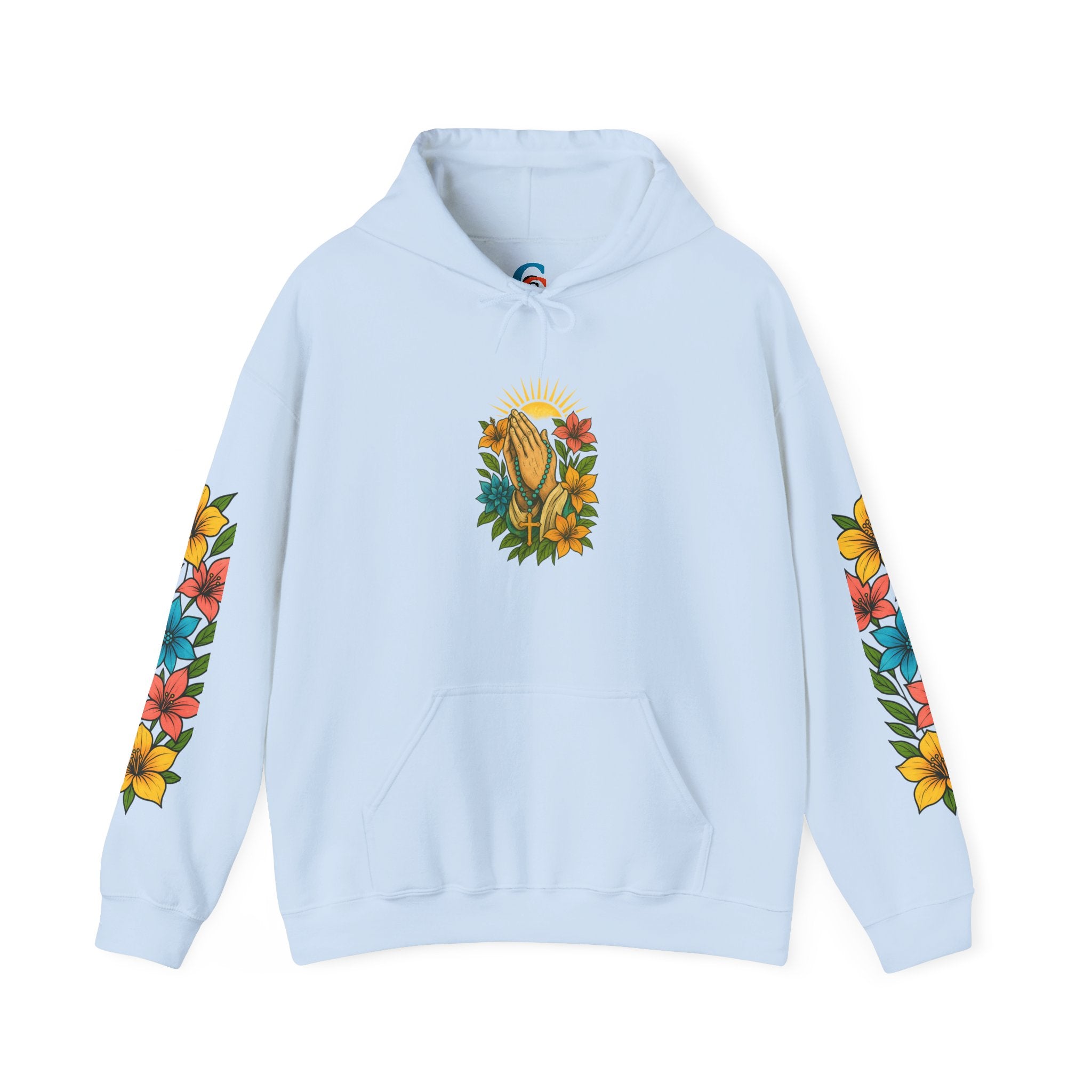 Chubba Gear Floral Hoodie — Vintage Botanical Emblem