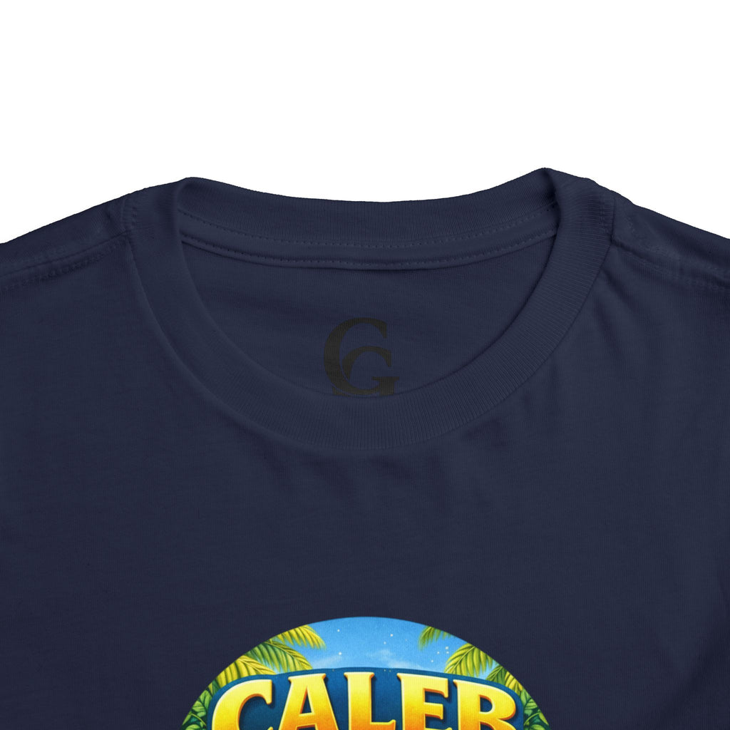 CHUBBA GEAR Caleb Chubba Life Toddler Tee — Cute Surfing Tiger Kids Shirt