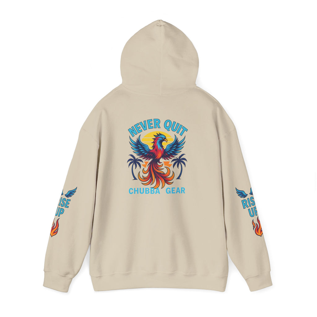 CHUBBA GEAR Phoenix Never Quit Motivational Hoodie