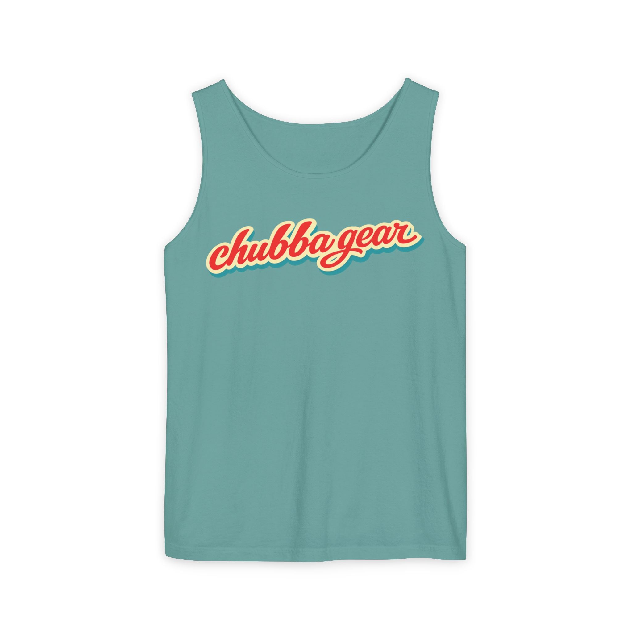 Chubba Gear Vintage Hawaiian Tank Top – Retro Beach Surf Graphic