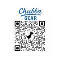 CHUBBA GEAR QR Code Vinyl Sticker — Kiss-Cut Branding Decal