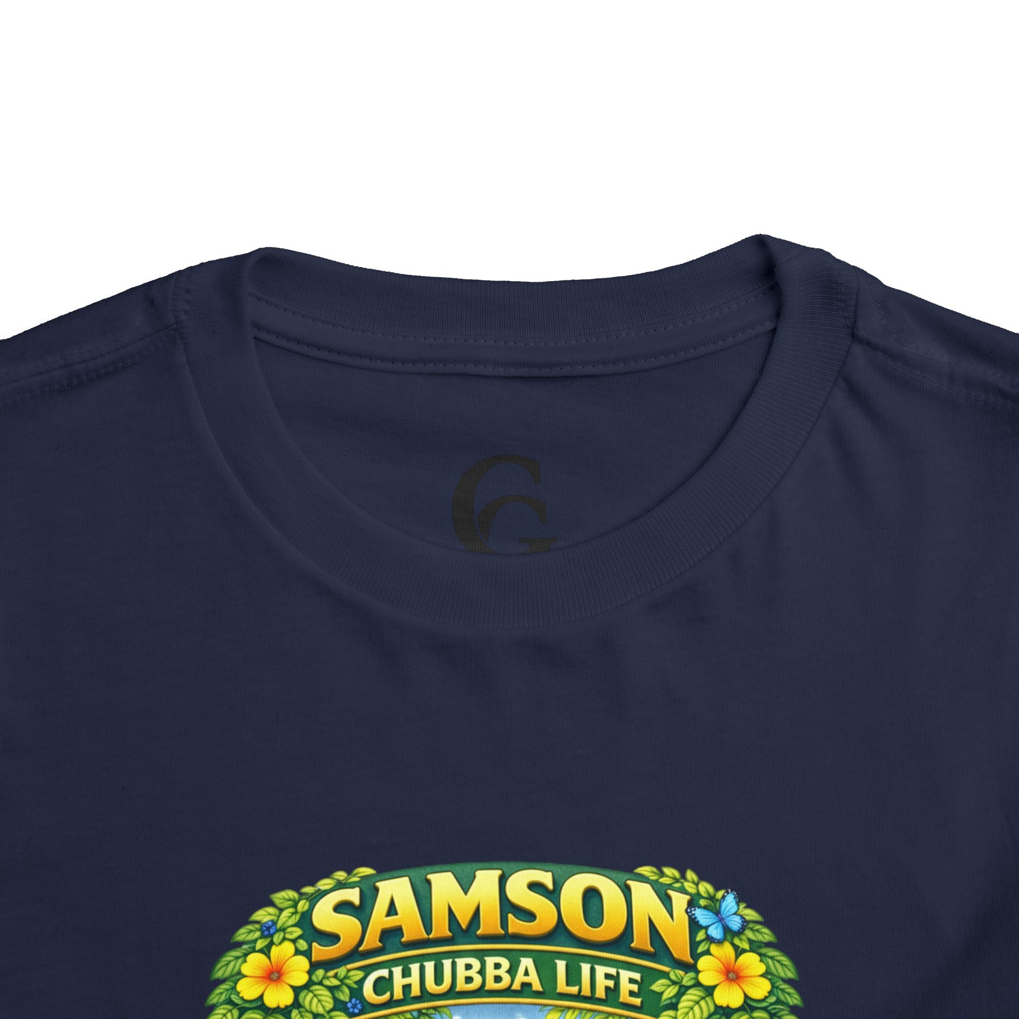 CHUBBA GEAR Samson Chubba Life Toddler Tee - Cute Tropical Orangutan Shirt for Kids