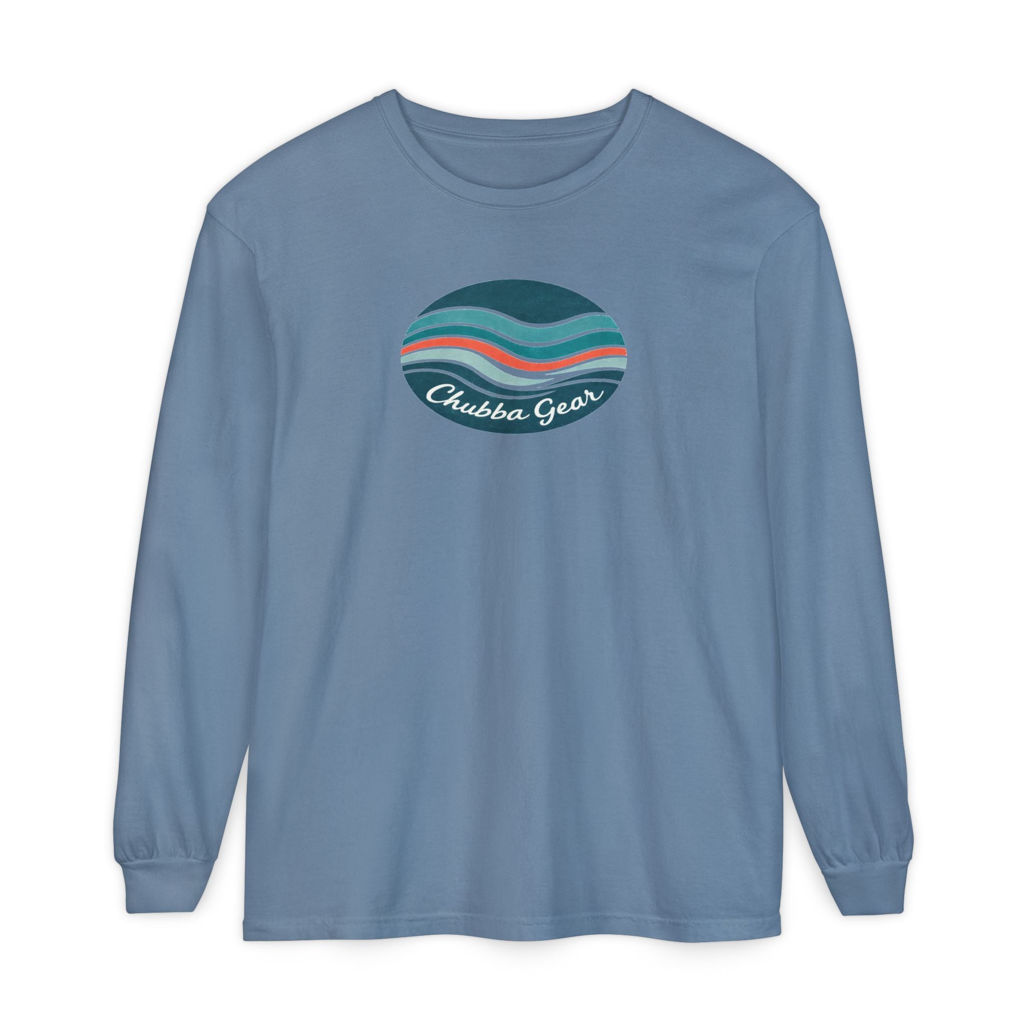 CHUBBA GEAR Retro Wave Long Sleeve T‑Shirt