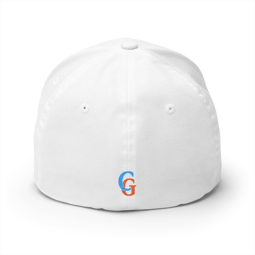 CHUBBA GEAR Embroidered Structured Cap | White Gold Stitching
