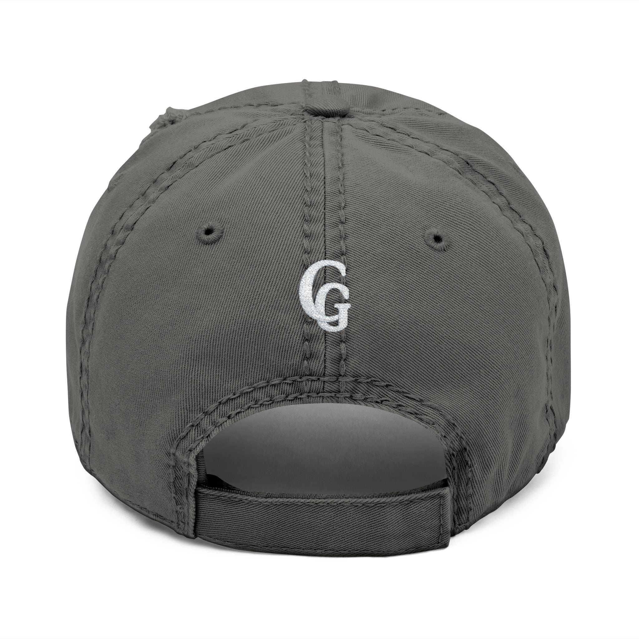 Hat-Distressed Embroidered Dad Hat — "CHUBBA GEAR" Casual Vintage Cap