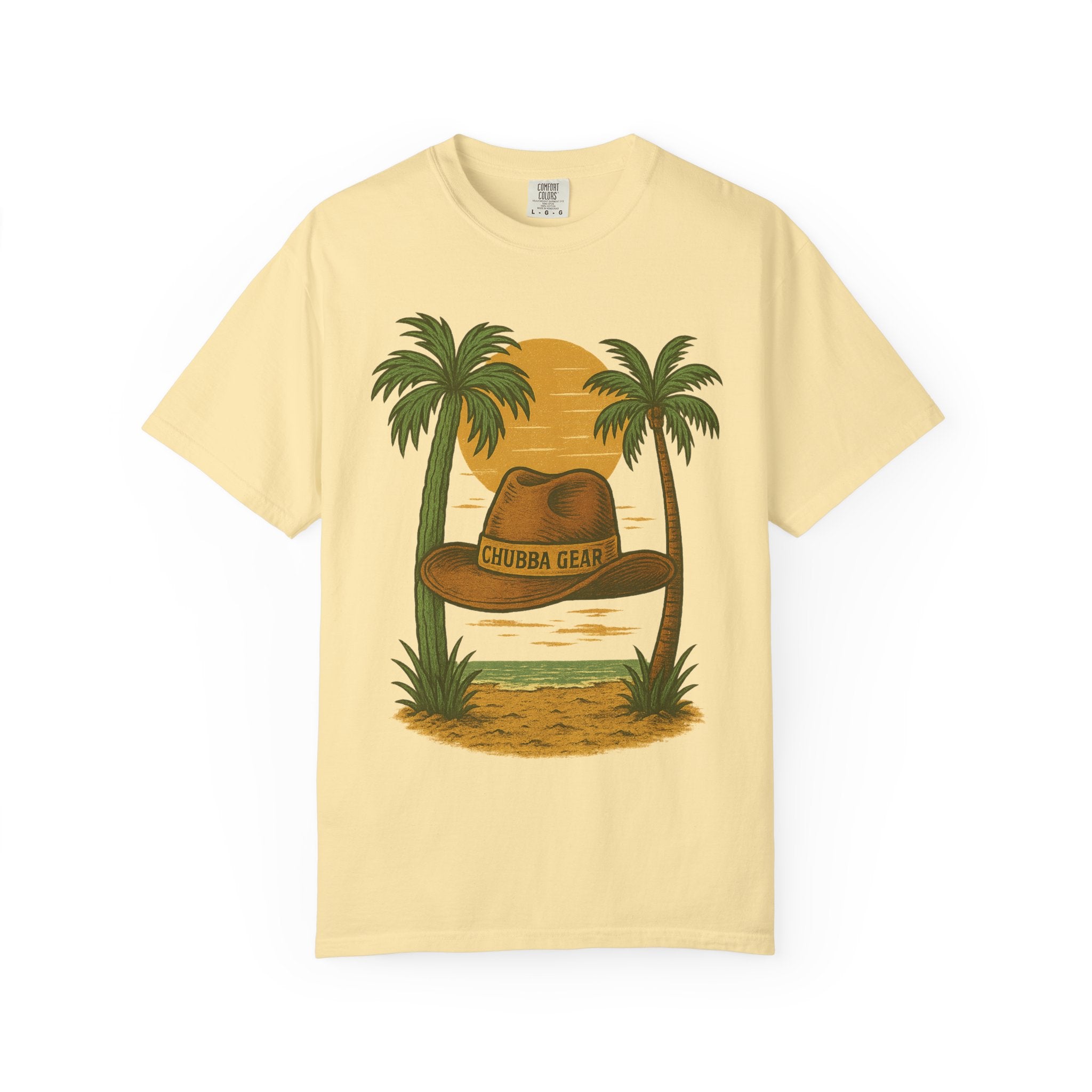 T-Shirt 'Tropical Sunset' Hat Graphic T-Shirt