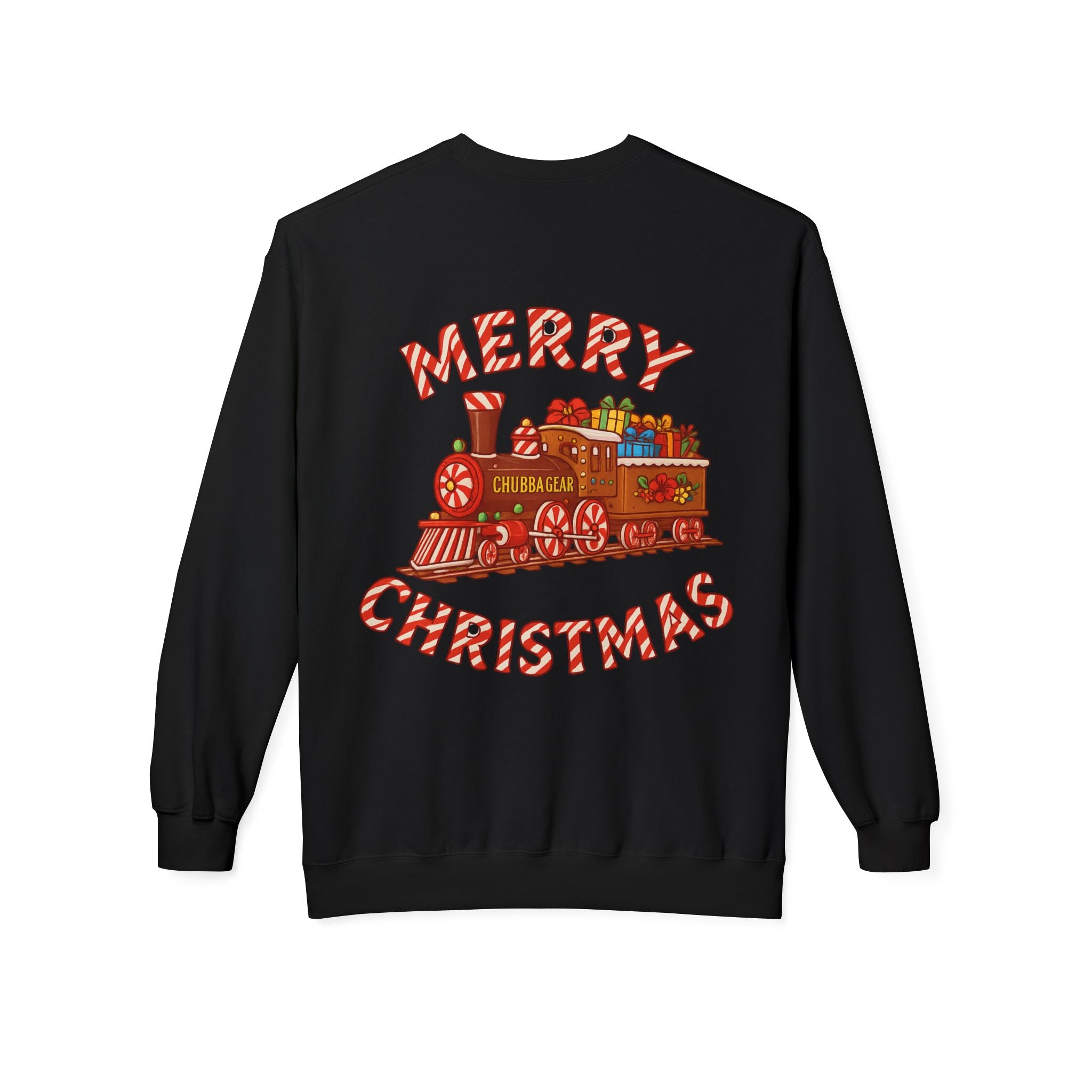 CHUBBA GEAR Christmas Train Sweatshirt - Merry Christmas Holiday Crewneck