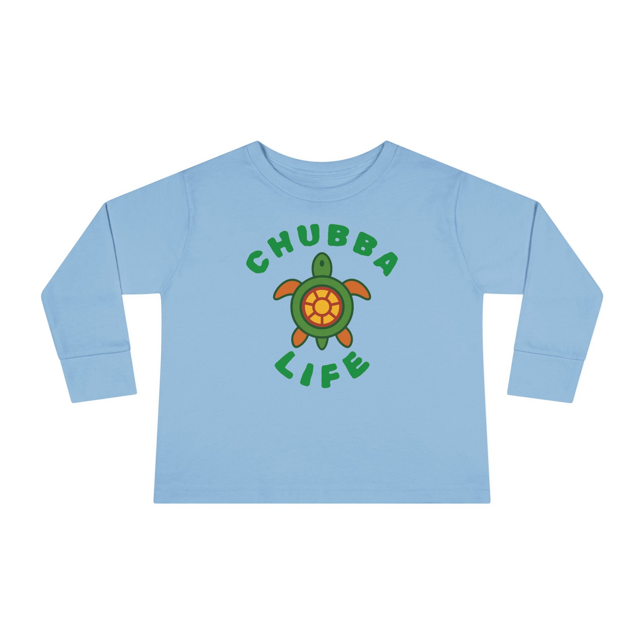 CHUBBA GEAR Toddler Long Sleeve Tee | Chubba Life Turtle Graphic