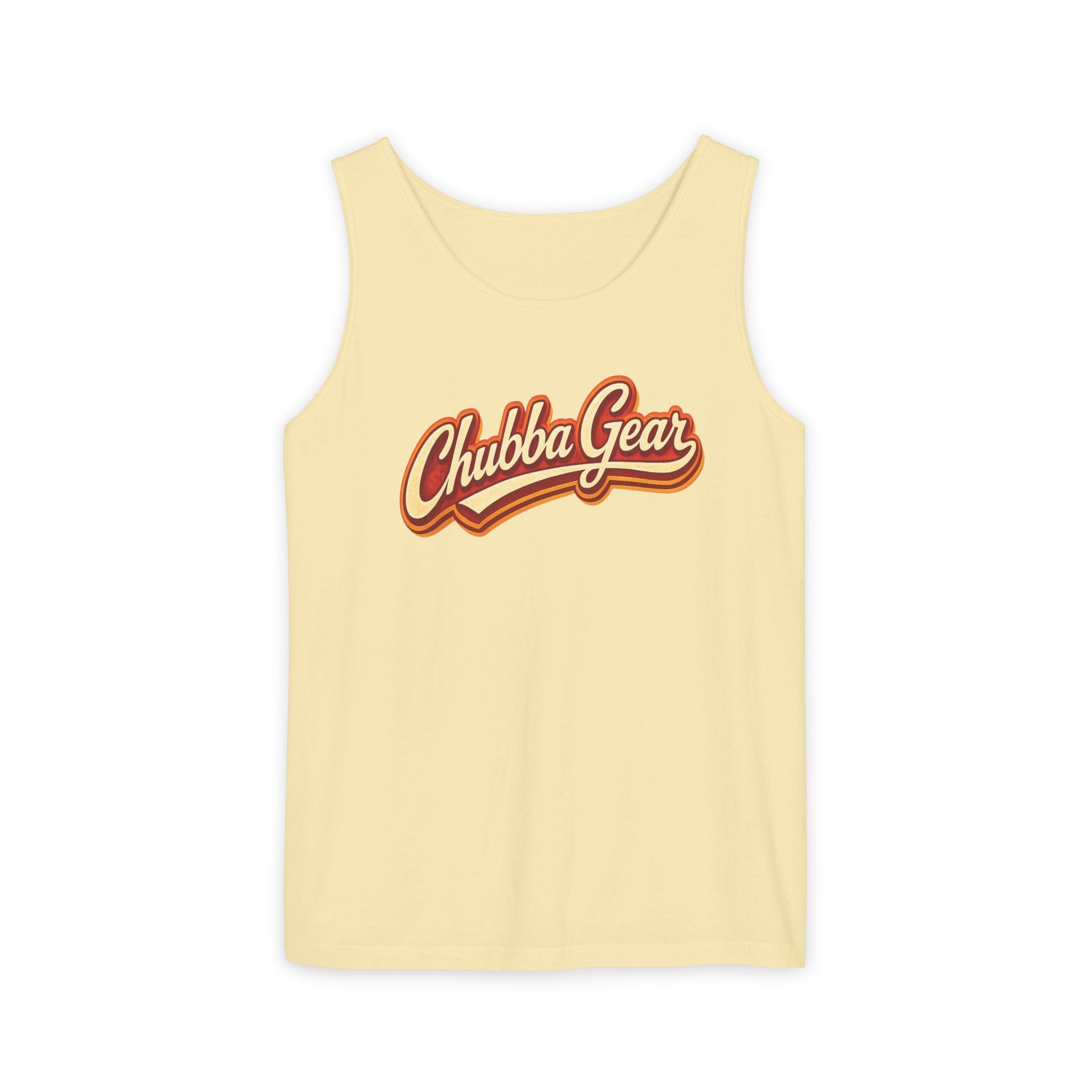CHUBBA GEAR Vintage Tropical Tank Top – Retro Surf Cooler Beach Graphic Shirt