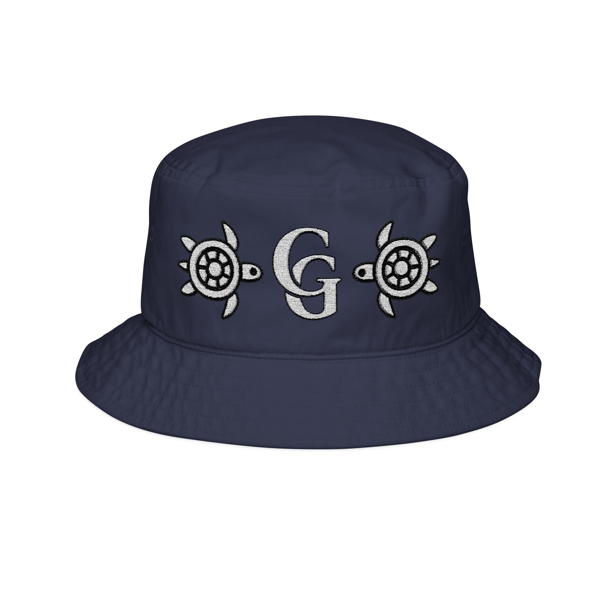 CHUBBA GEAR Embroidered Turtle Bucket Hat – CG Monogram Coastal Sun Hat