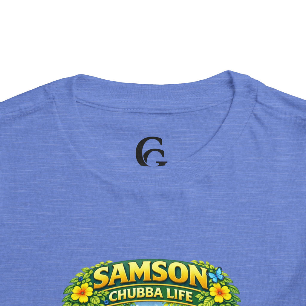 CHUBBA GEAR Samson Chubba Life Toddler Tee - Cute Tropical Orangutan Shirt for Kids