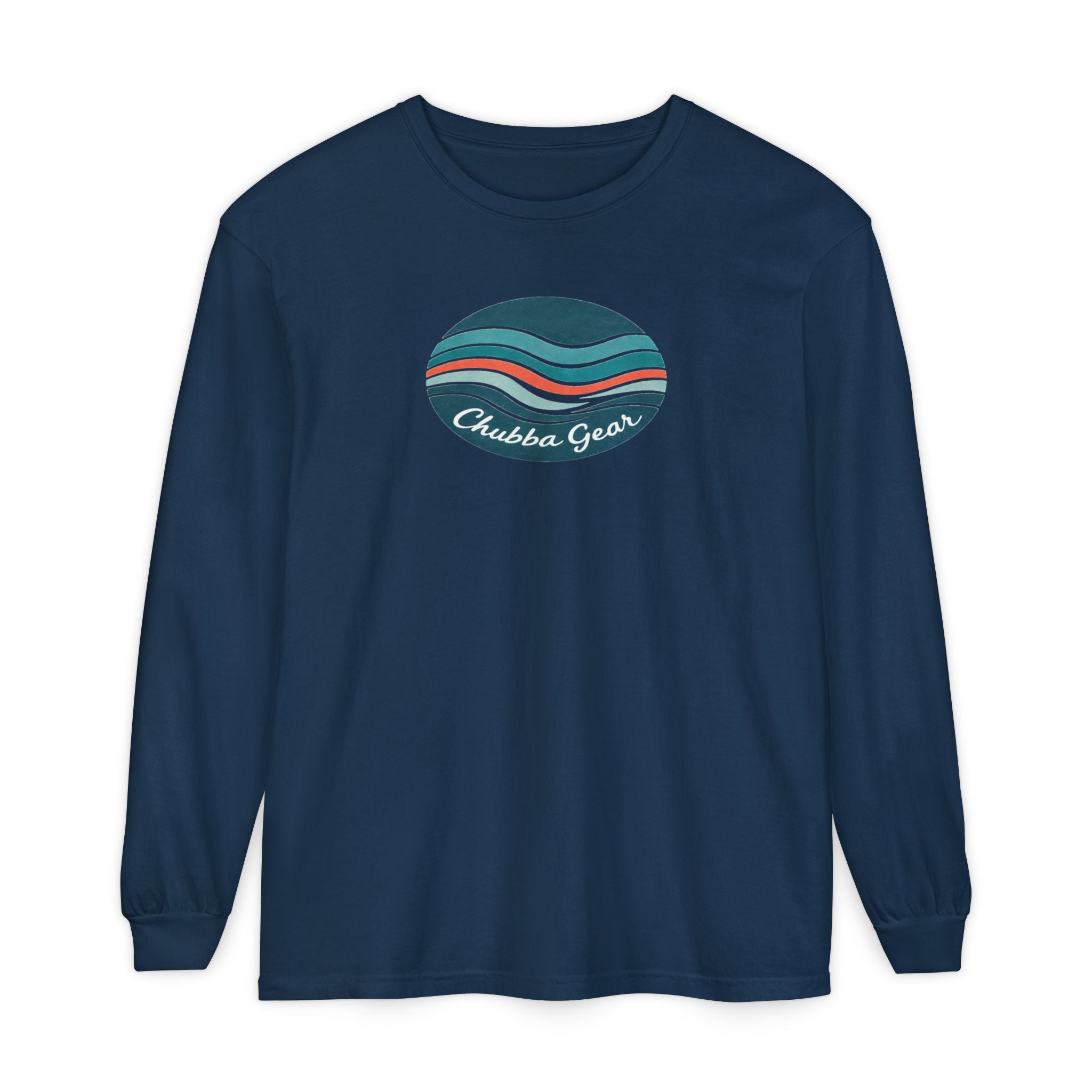 CHUBBA GEAR Retro Wave Long Sleeve T‑Shirt