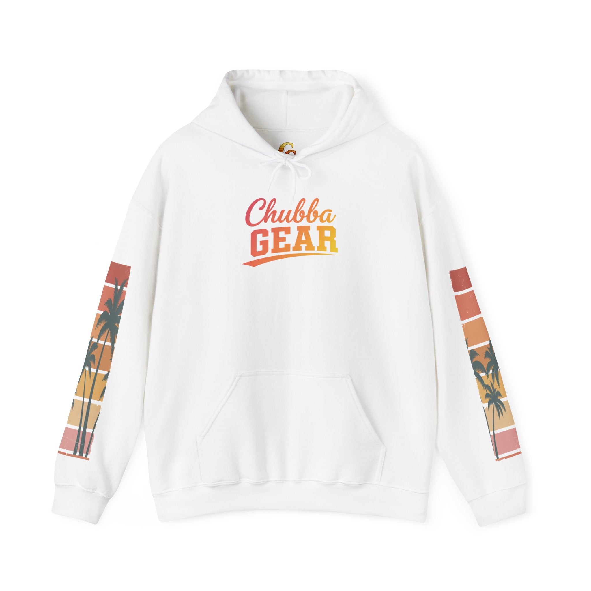 Chubba Gear Island Life Hoodie — Palm Tree Sunset Pullover