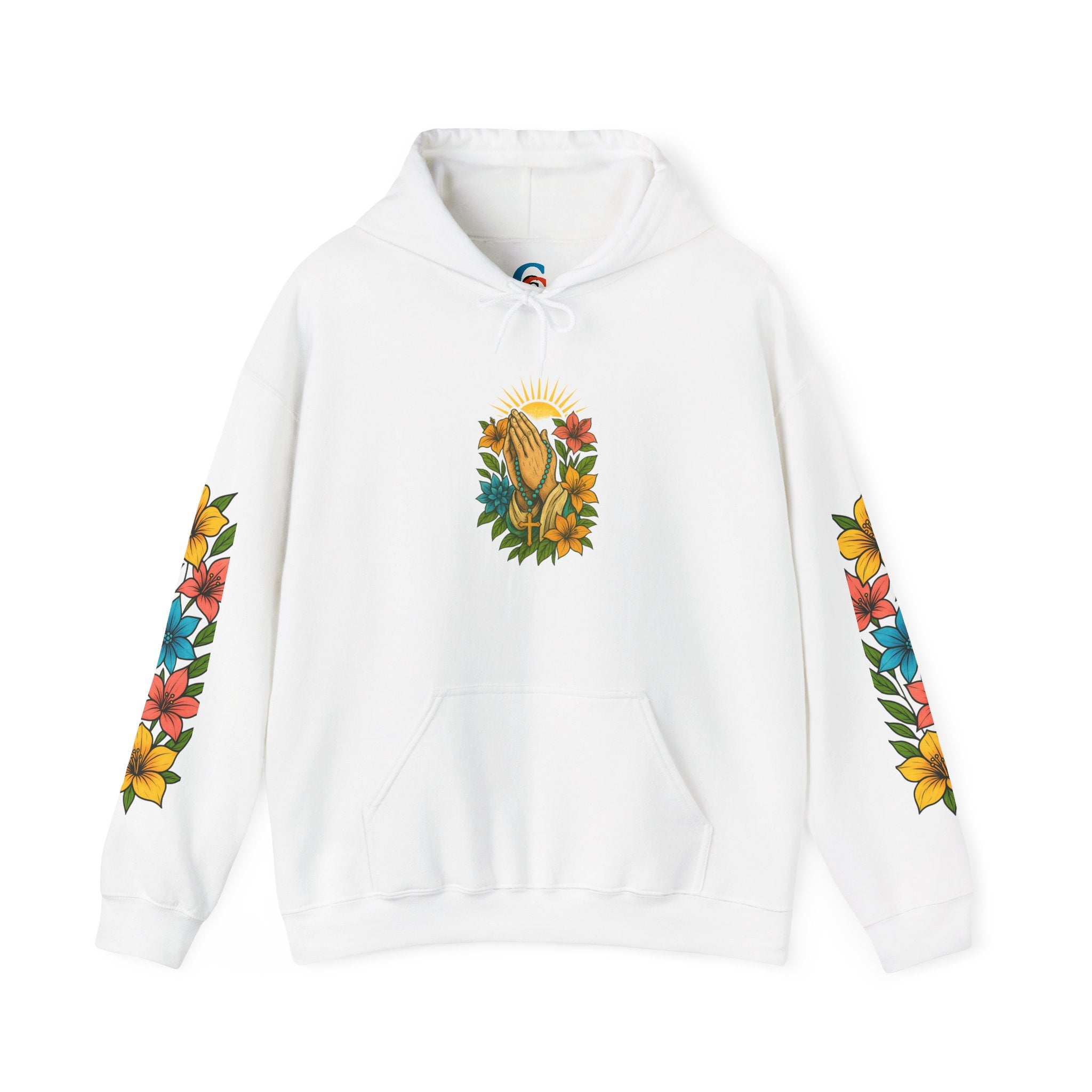 Chubba Gear Floral Hoodie — Vintage Botanical Emblem