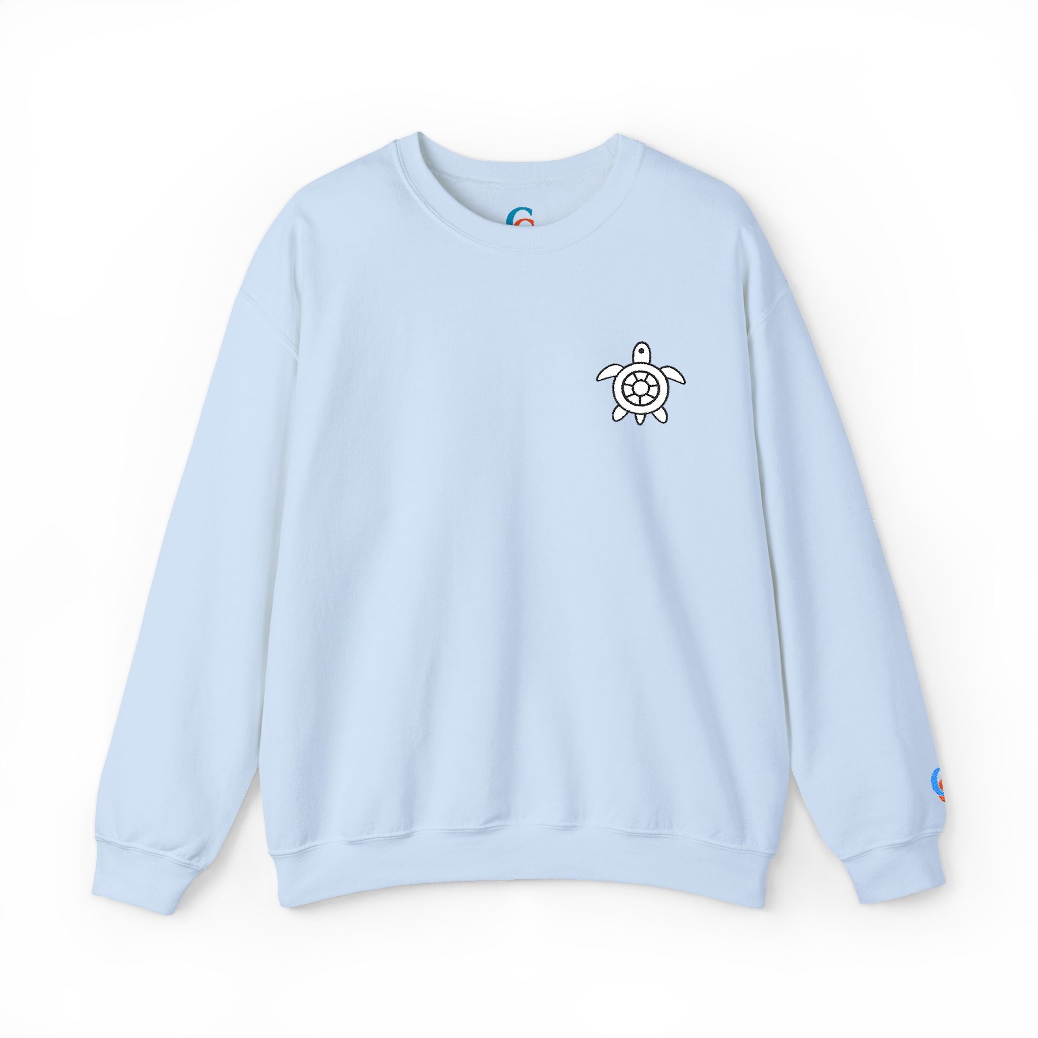 CHUBBA GEAR Sea Turtle Embroidered Crewneck Sweatshirt