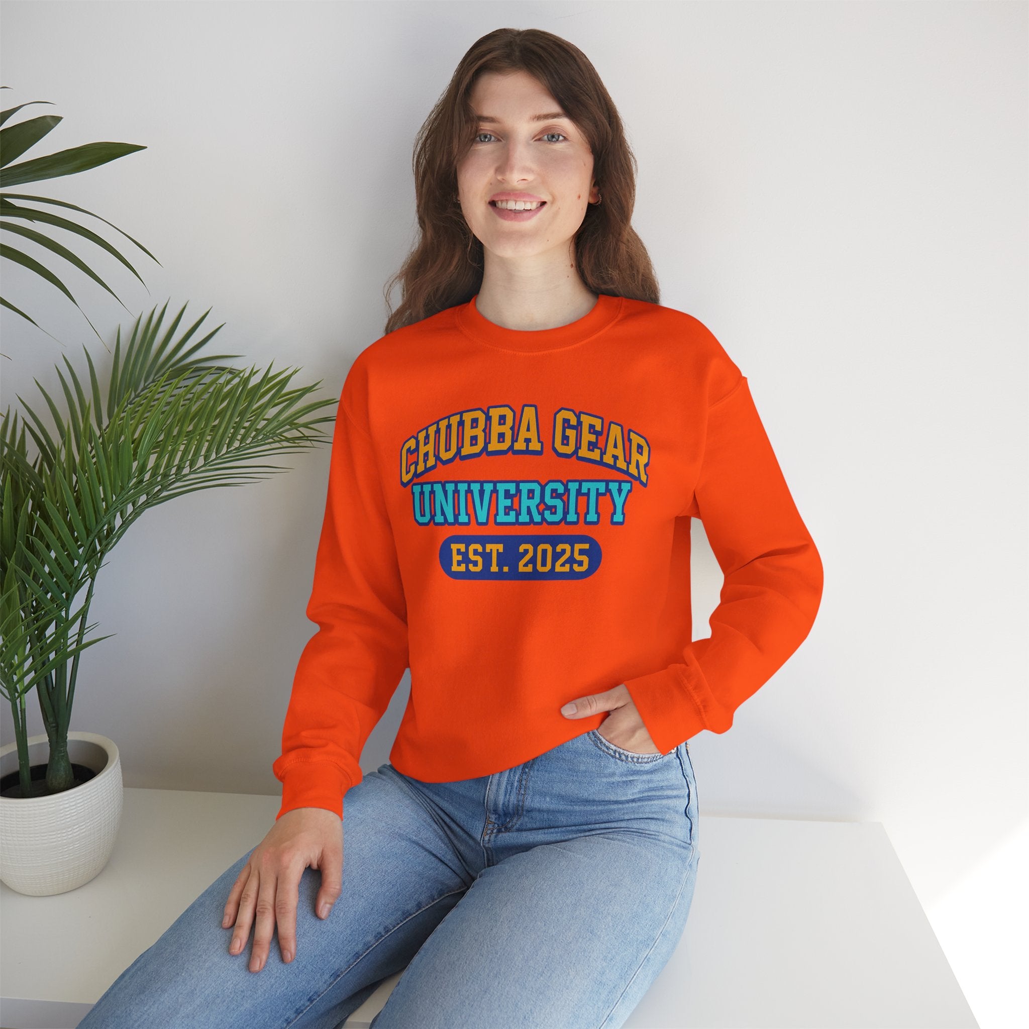 CHUBBA GEAR Collegiate Crewneck Sweatshirt