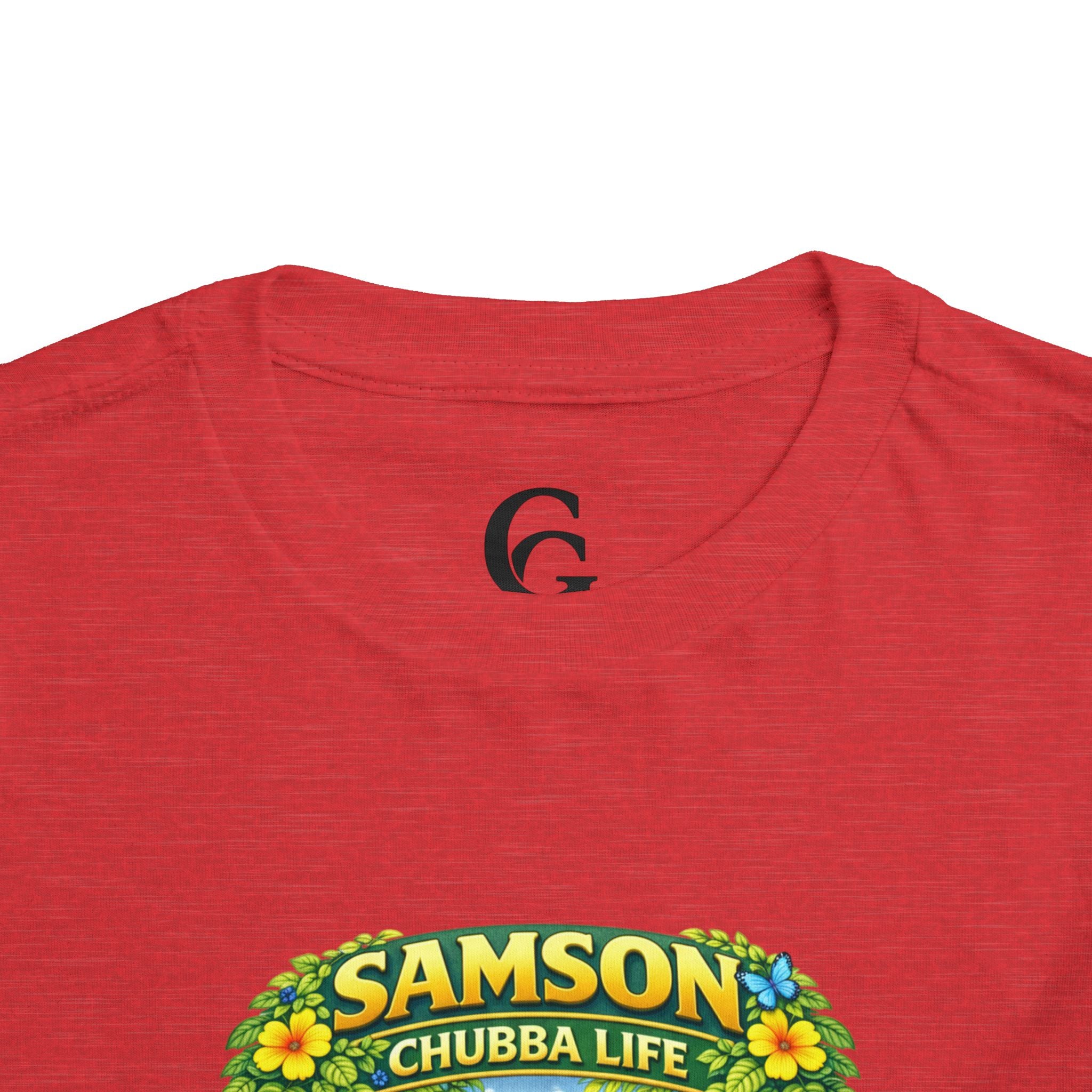 CHUBBA GEAR Samson Chubba Life Toddler Tee - Cute Tropical Orangutan Shirt for Kids