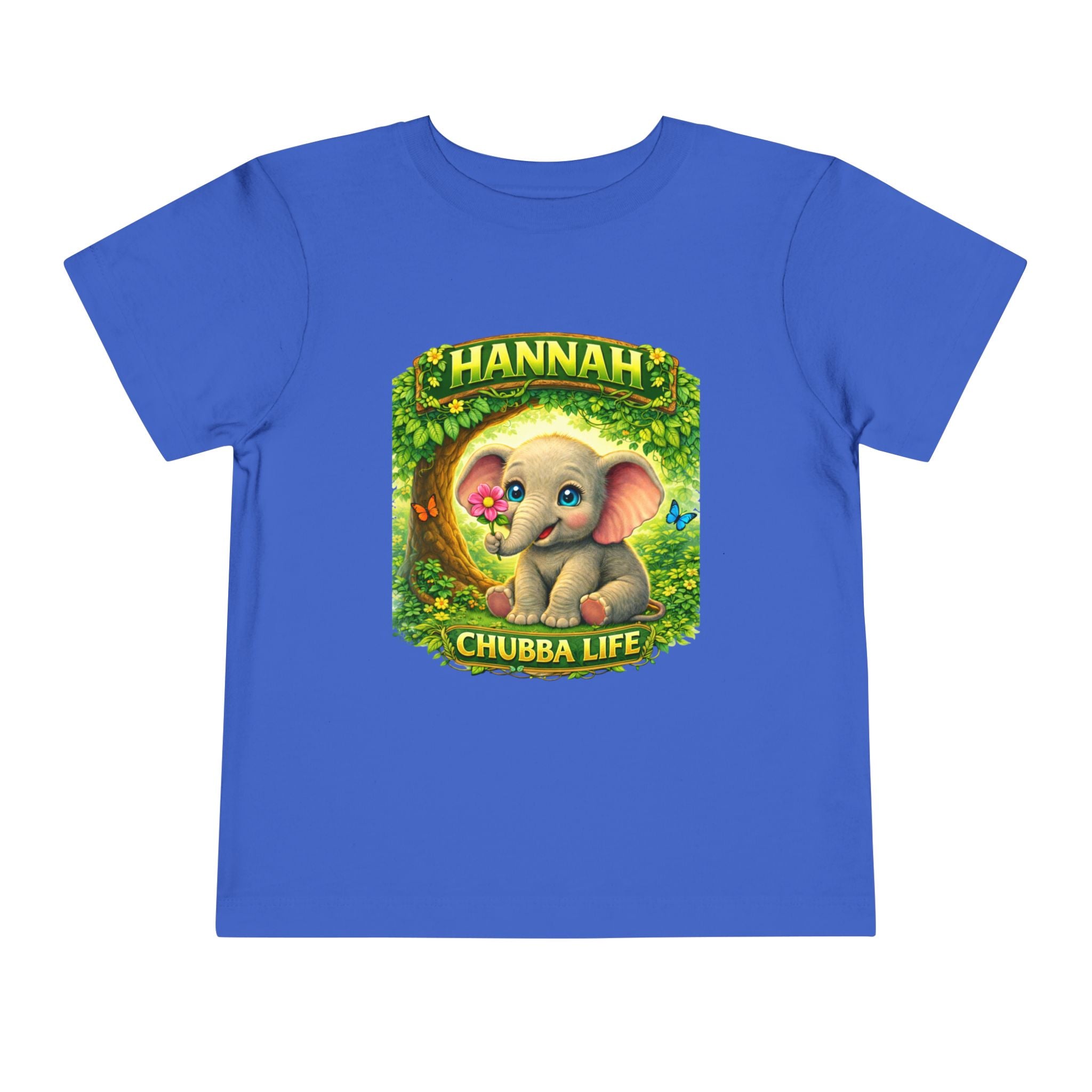 CHUBBA GEAR Hannah Chubba Life Toddler Tee — Cute Baby Elephant Graphic Shirt