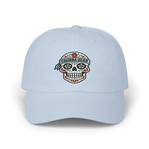 CHUBBA GEAR Baseball Cap – Embroidered Sugar Skull