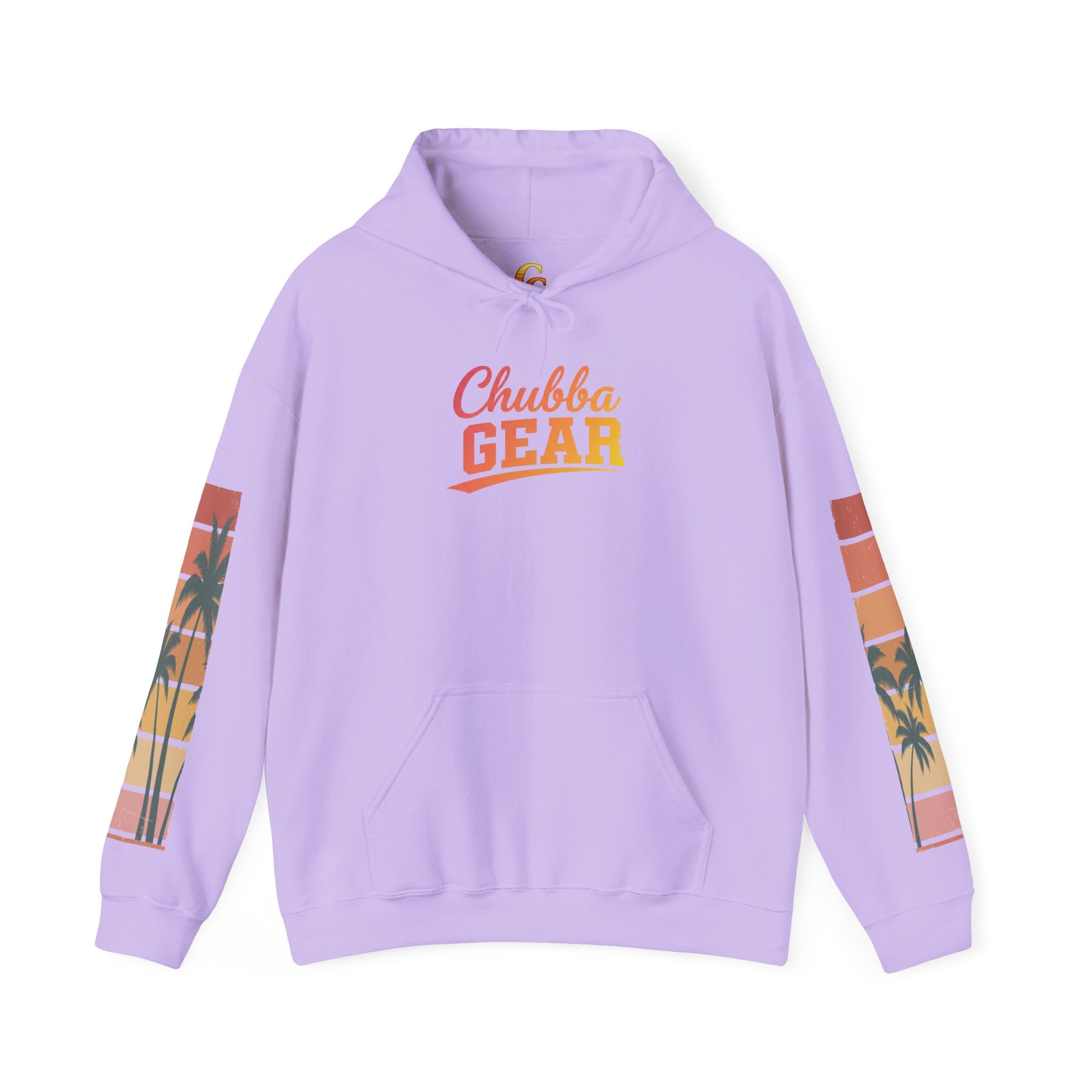 Chubba Gear Island Life Hoodie — Palm Tree Sunset Pullover