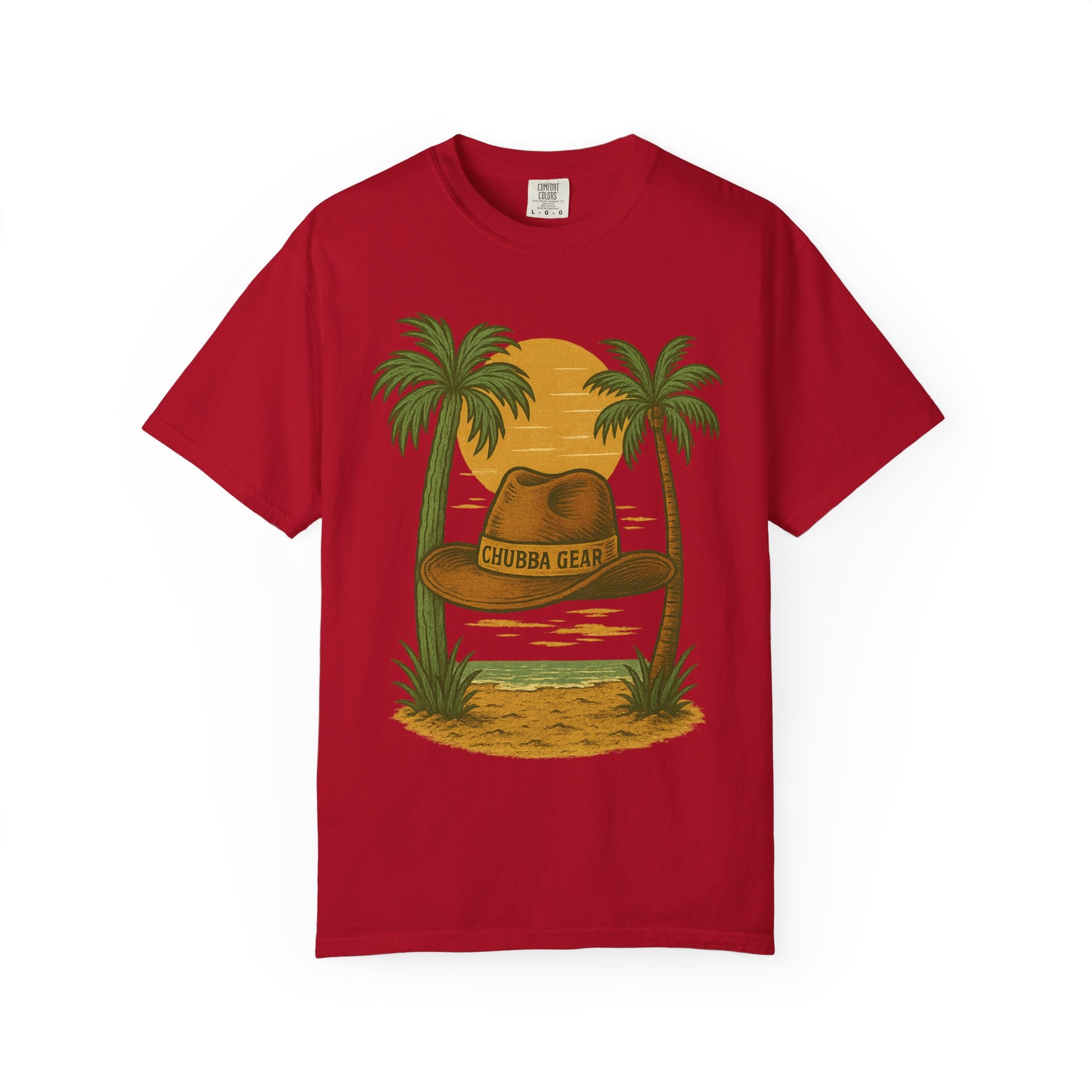 T-Shirt 'Tropical Sunset' Hat Graphic T-Shirt