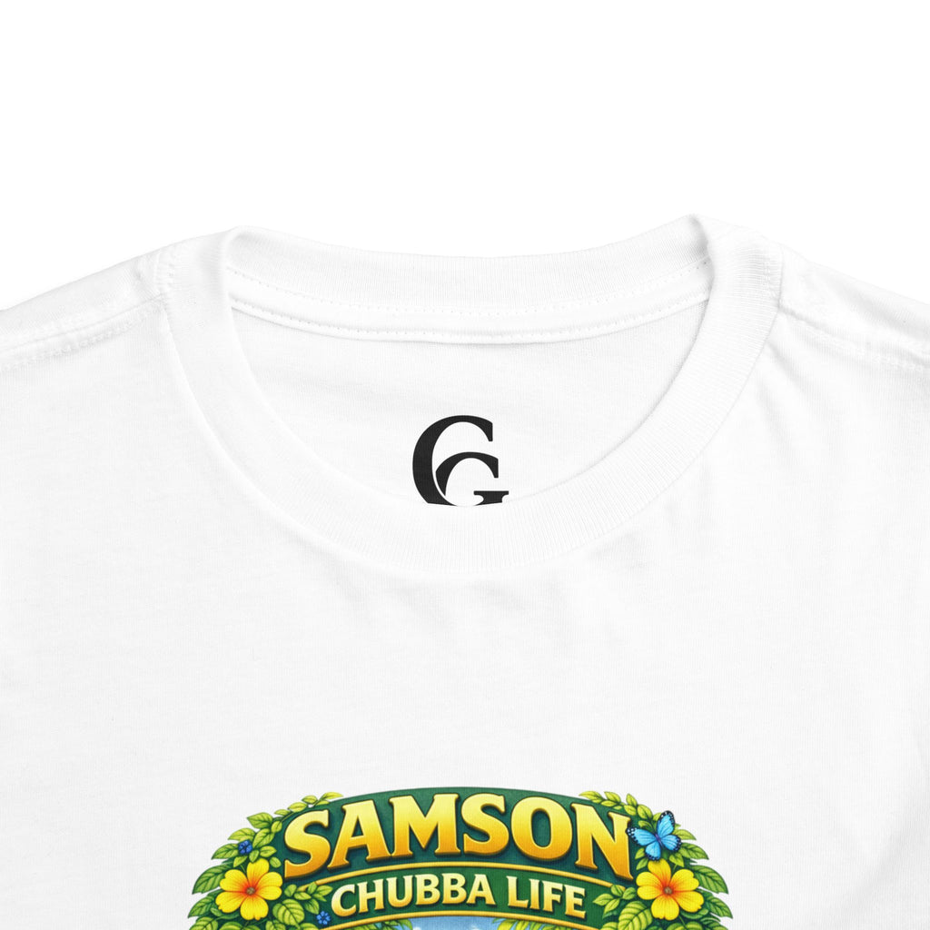 CHUBBA GEAR Samson Chubba Life Toddler Tee - Cute Tropical Orangutan Shirt for Kids