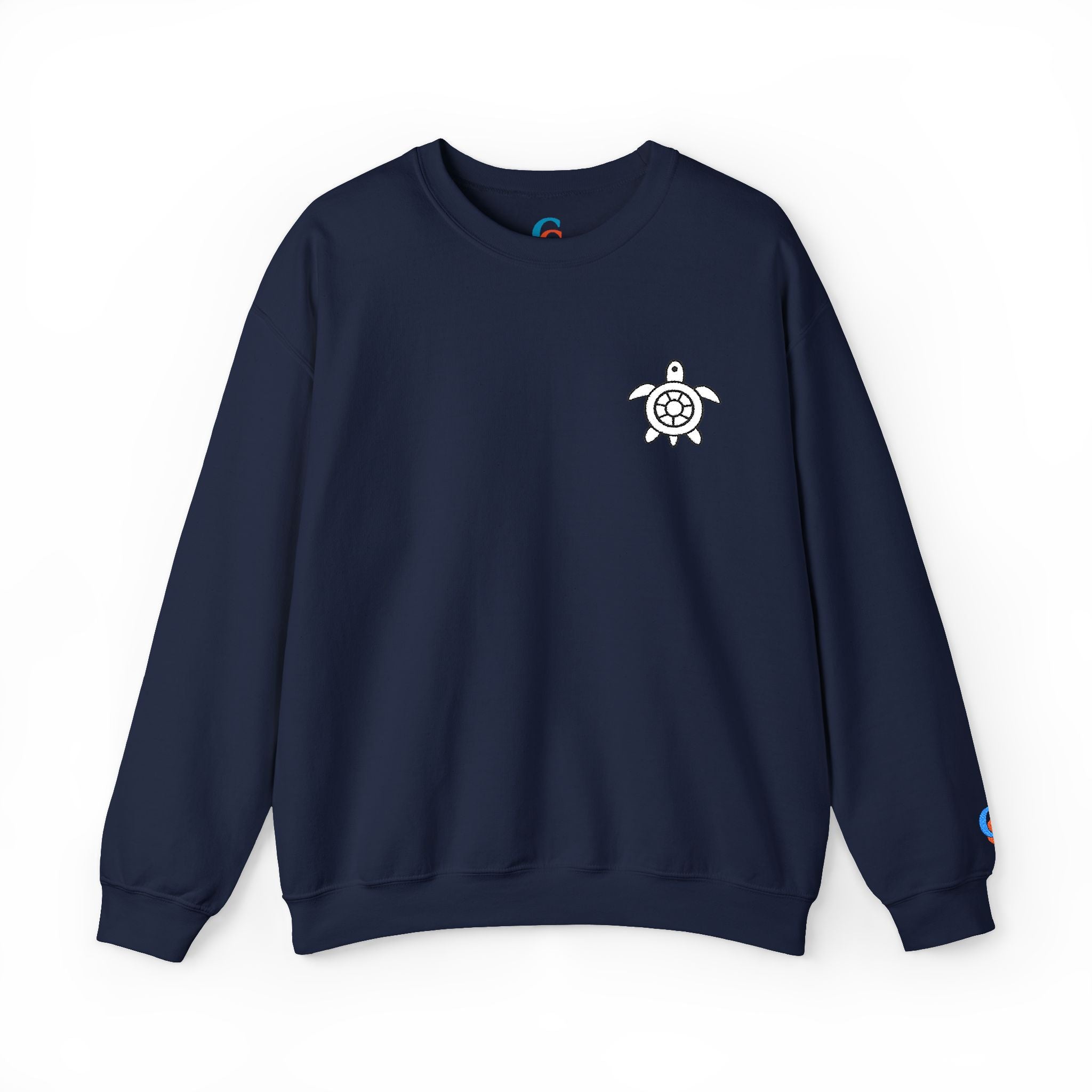 CHUBBA GEAR Sea Turtle Embroidered Crewneck Sweatshirt