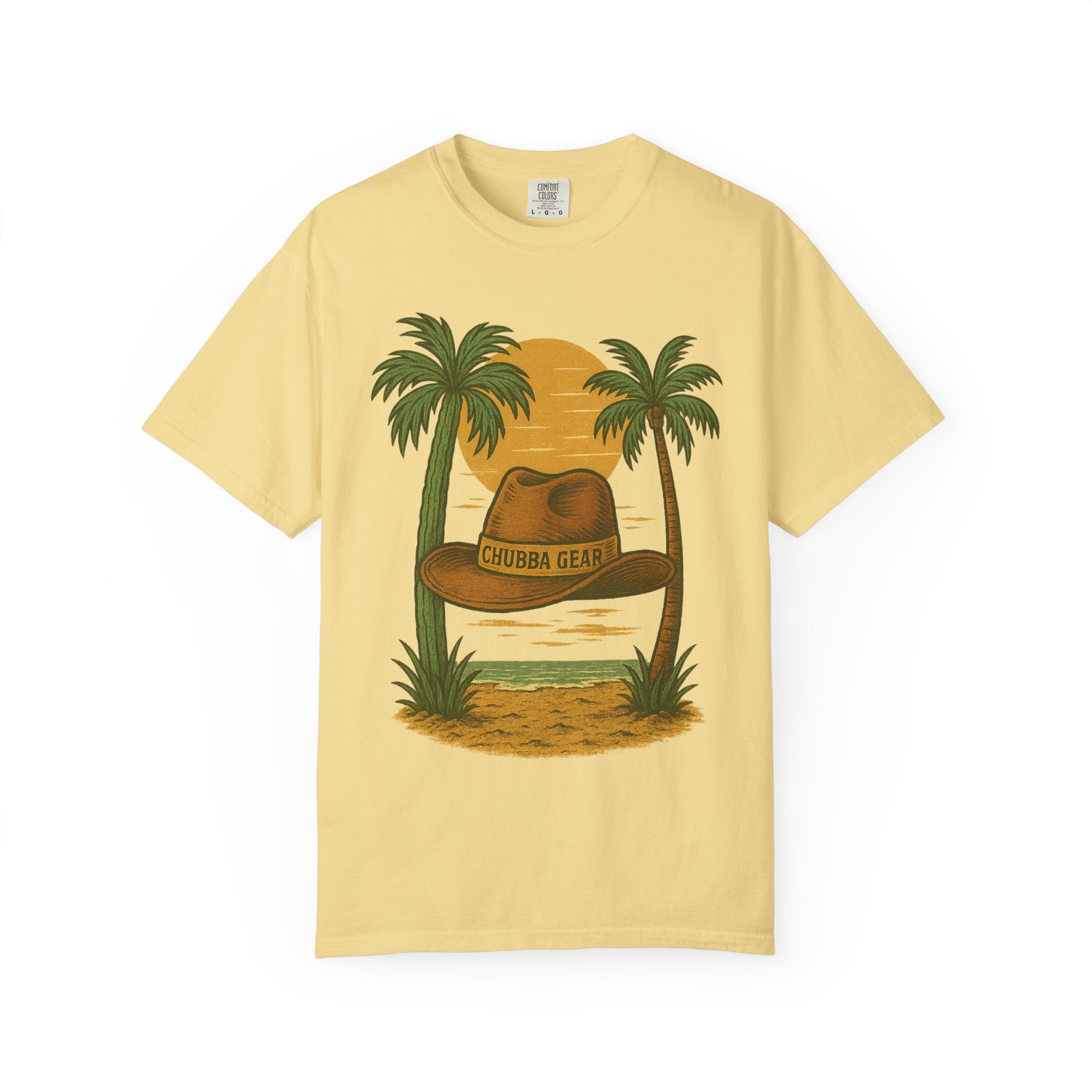 T-Shirt 'Tropical Sunset' Hat Graphic T-Shirt