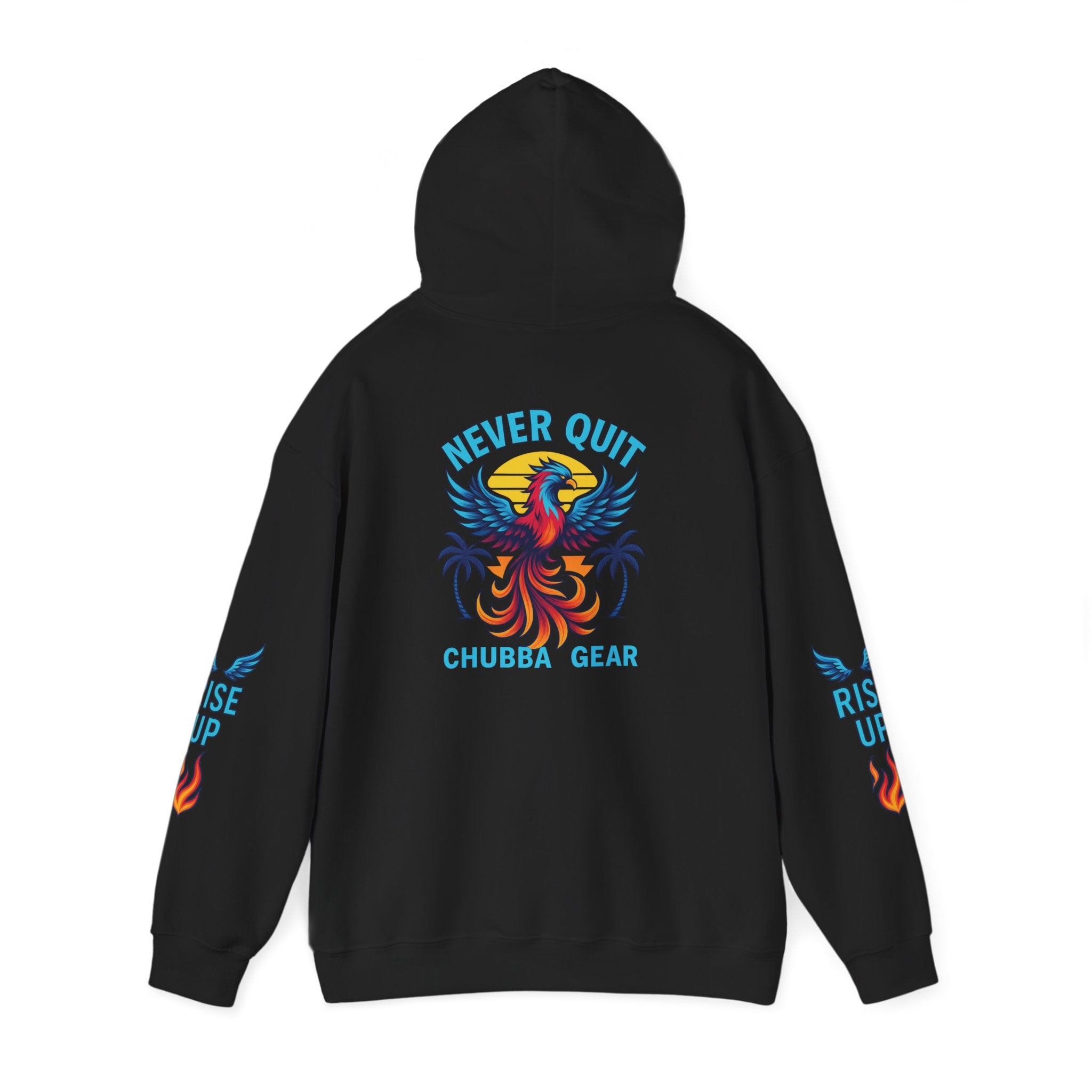 Hoodie CHUBBA GEAR Phoenix Hoodie — "Never Quit" Inspirational Pullover