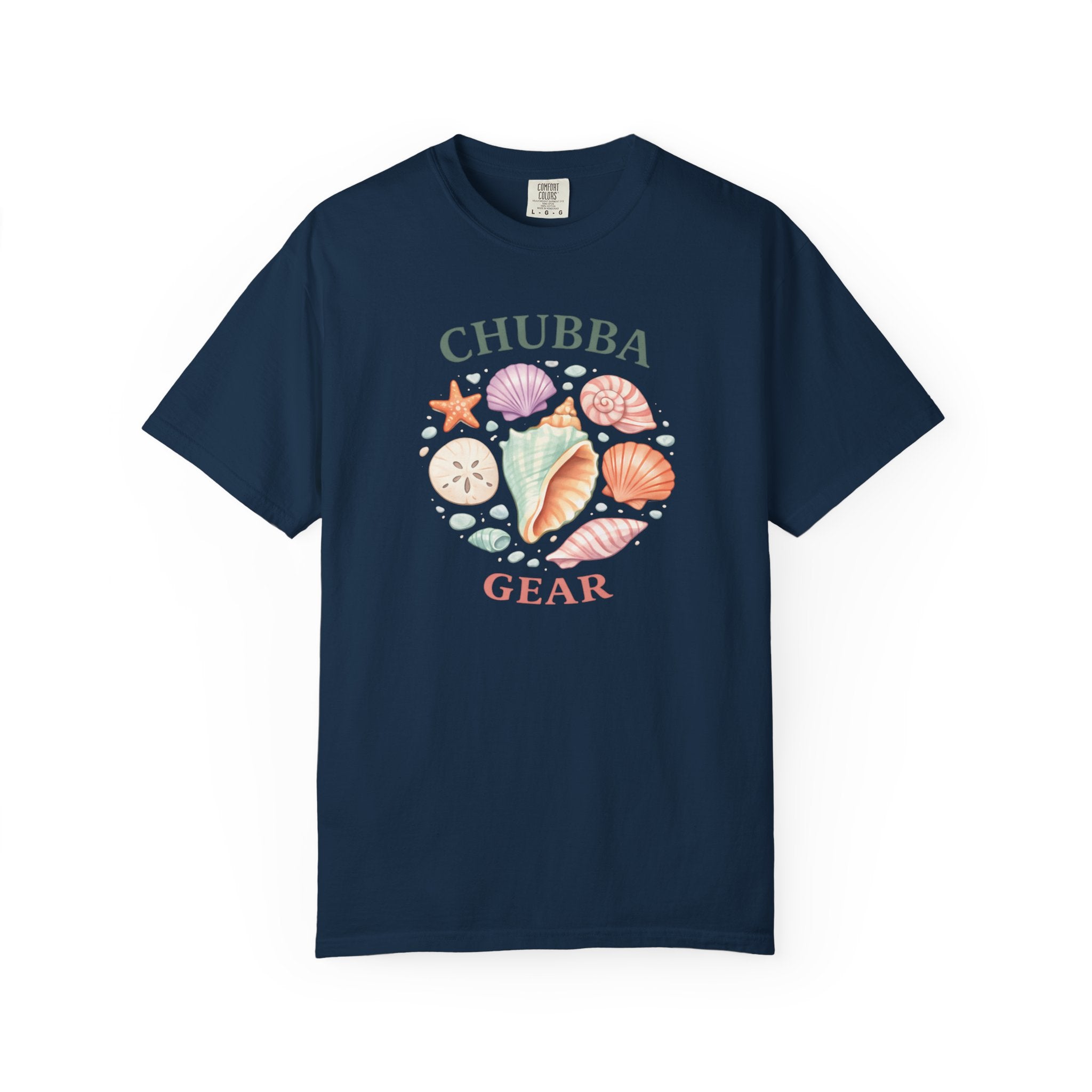 CHUBBA GEAR Coastal Seashell Circle T-Shirt