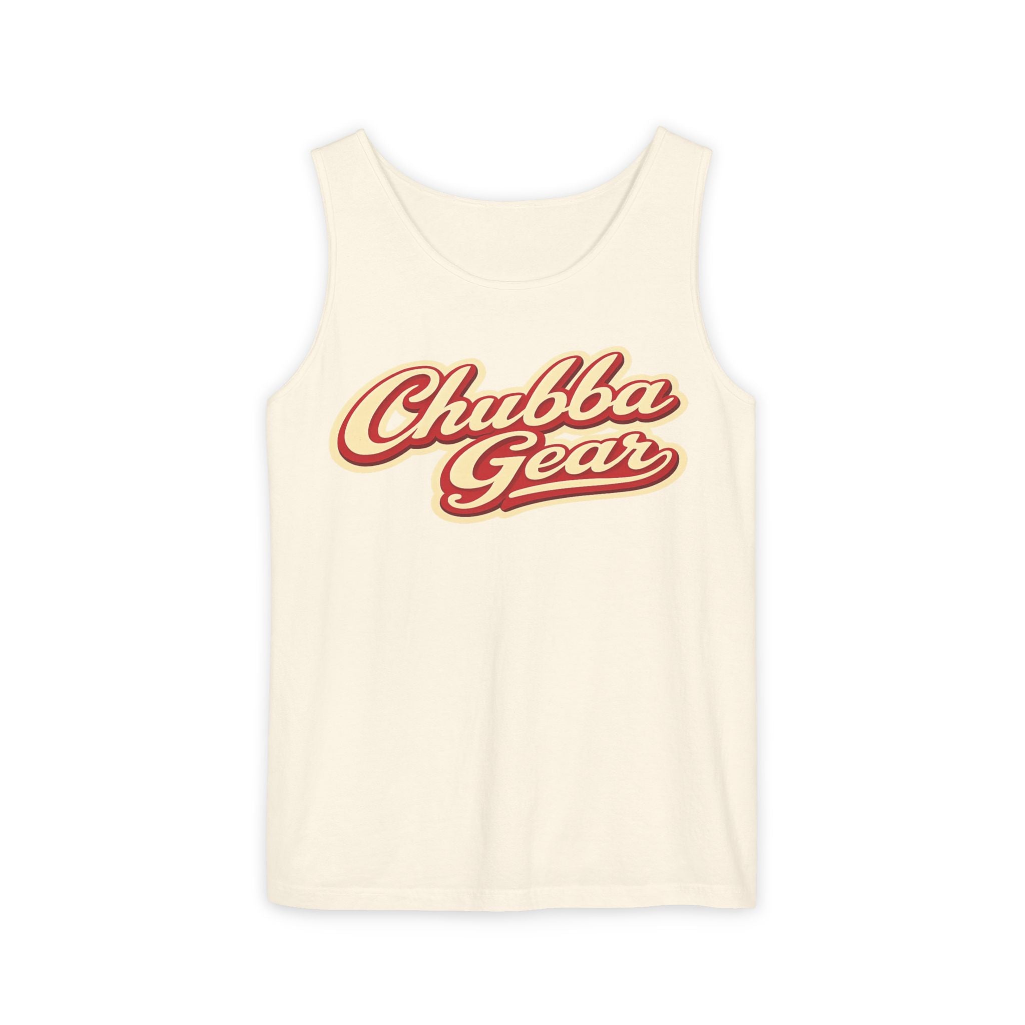 CHUBBA GEAR Vintage Beach Tank Top – Retro 60s Surf Graphic Tropical Summer Shirt