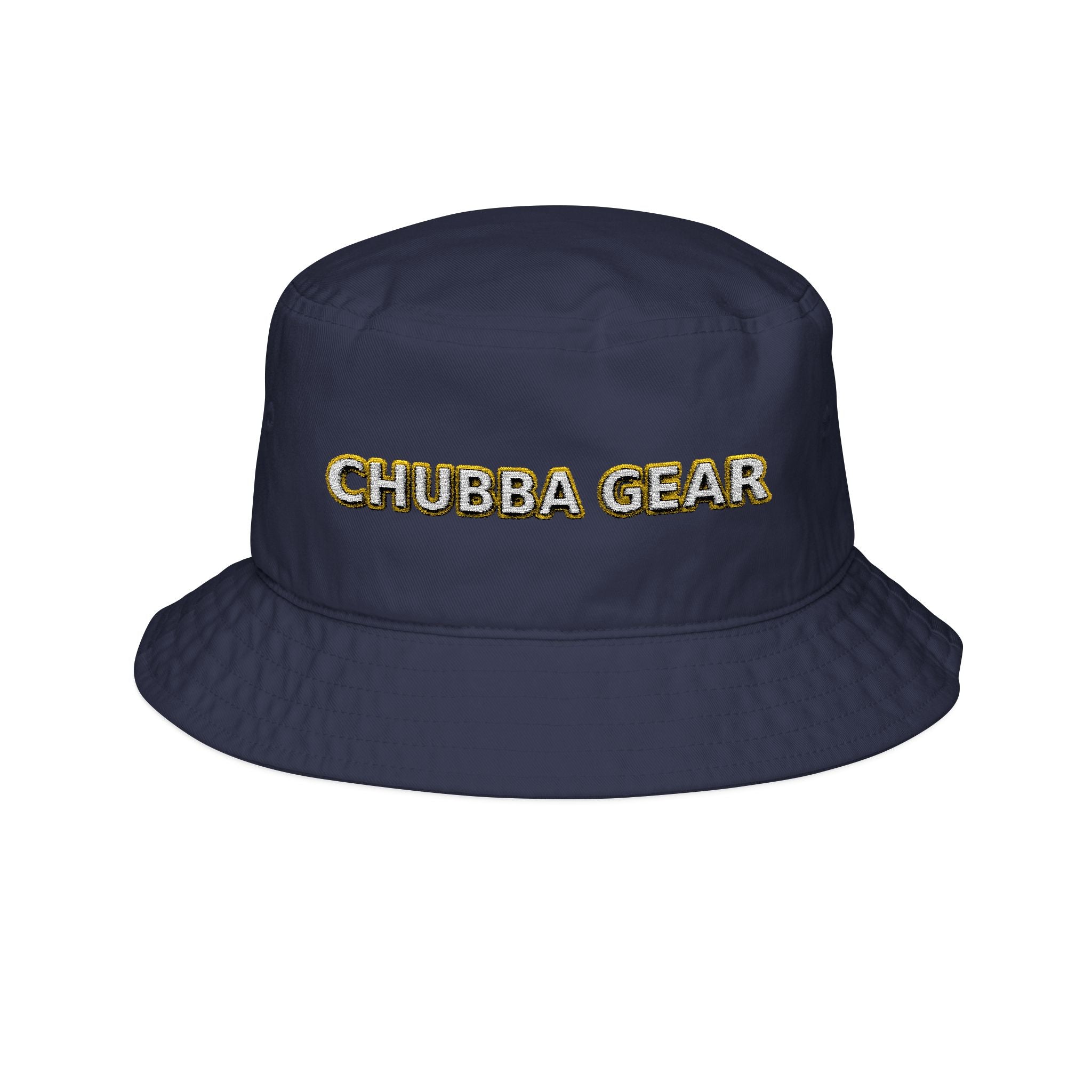 Hat-Embroidered 'CHUBBA GEAR'  Bucket Hat — Casual Streetwear Sun Hat