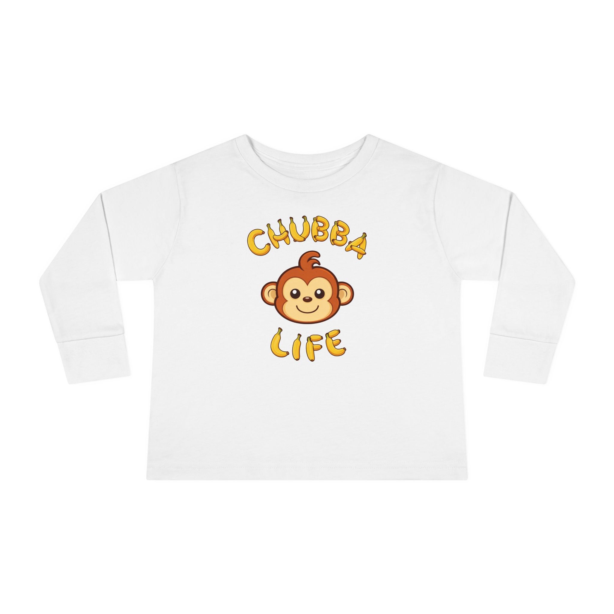 CHUBBA GEAR Toddler Long Sleeve Tee – Chubba Life Monkey Graphic