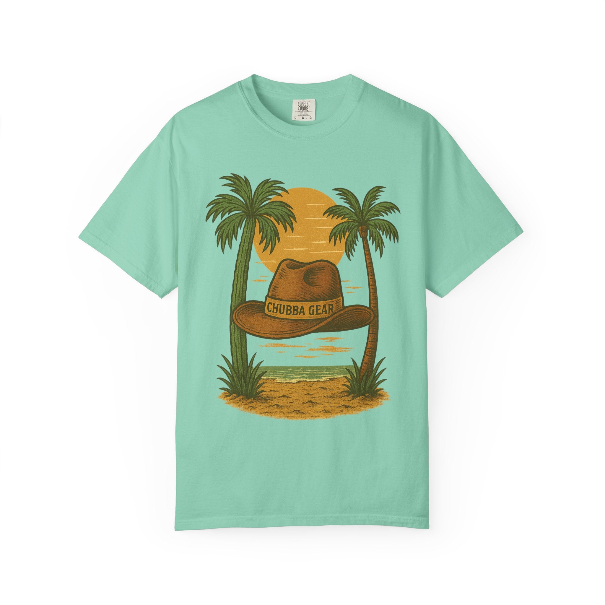 T-Shirt 'Tropical Sunset' Hat Graphic T-Shirt
