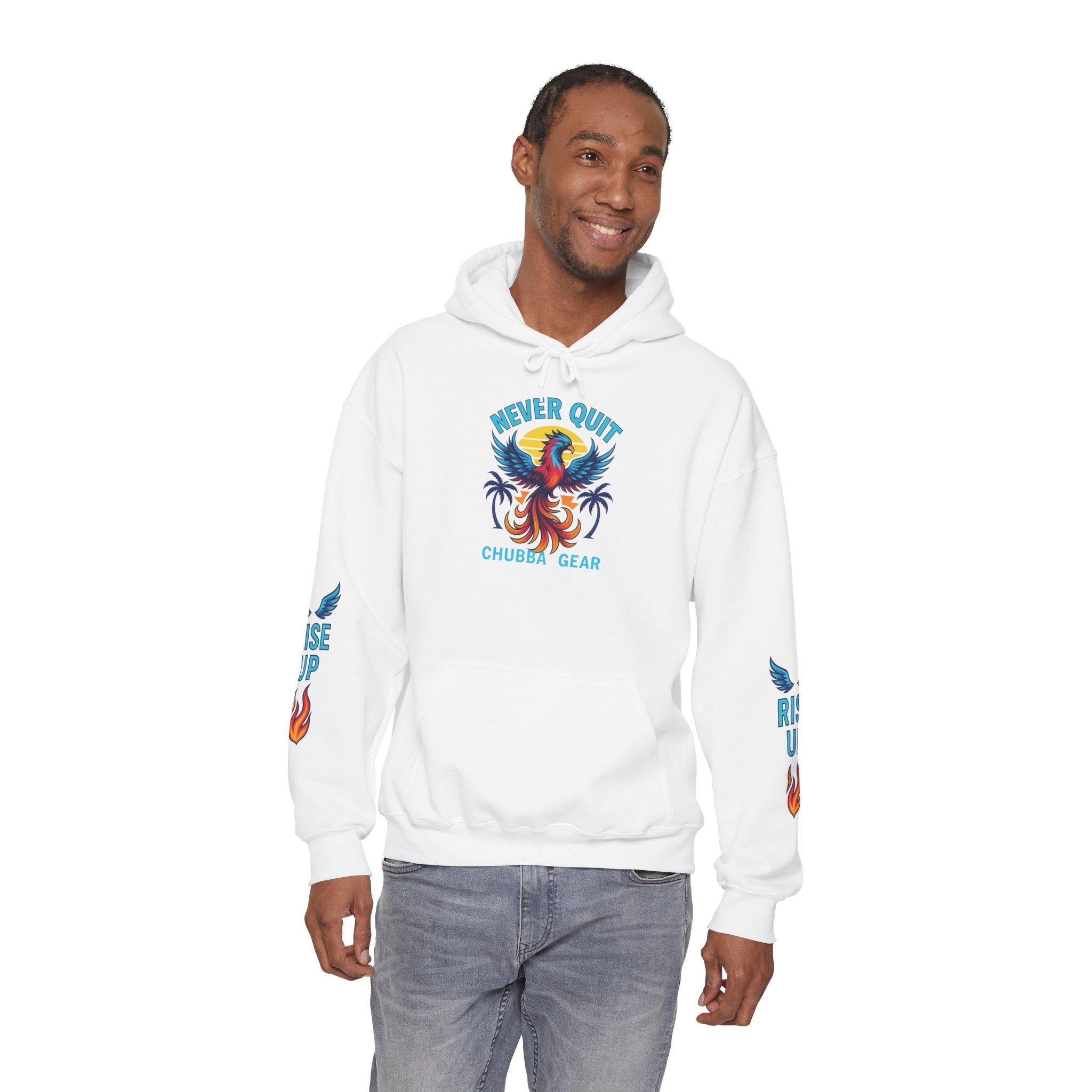 Hoodie CHUBBA GEAR Phoenix Hoodie — "Never Quit" Inspirational Pullover