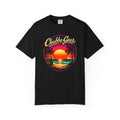 Chubba Gear Retro Sunset Beach T-Shirt | Palm Surf Graphic Tee