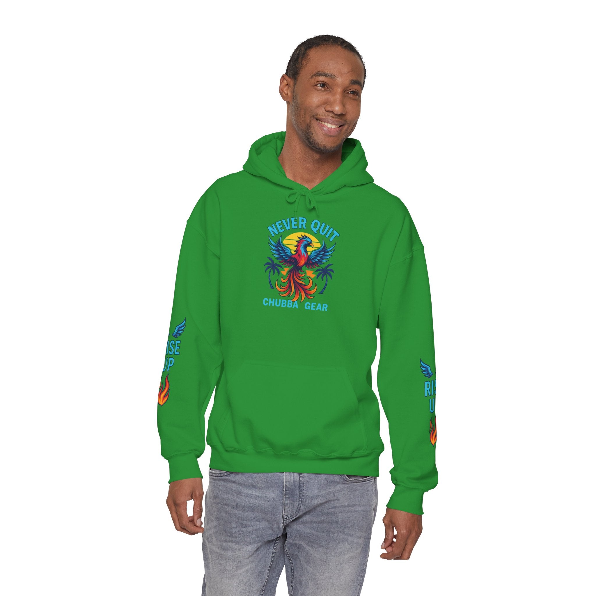 Hoodie CHUBBA GEAR Phoenix Hoodie — "Never Quit" Inspirational Pullover