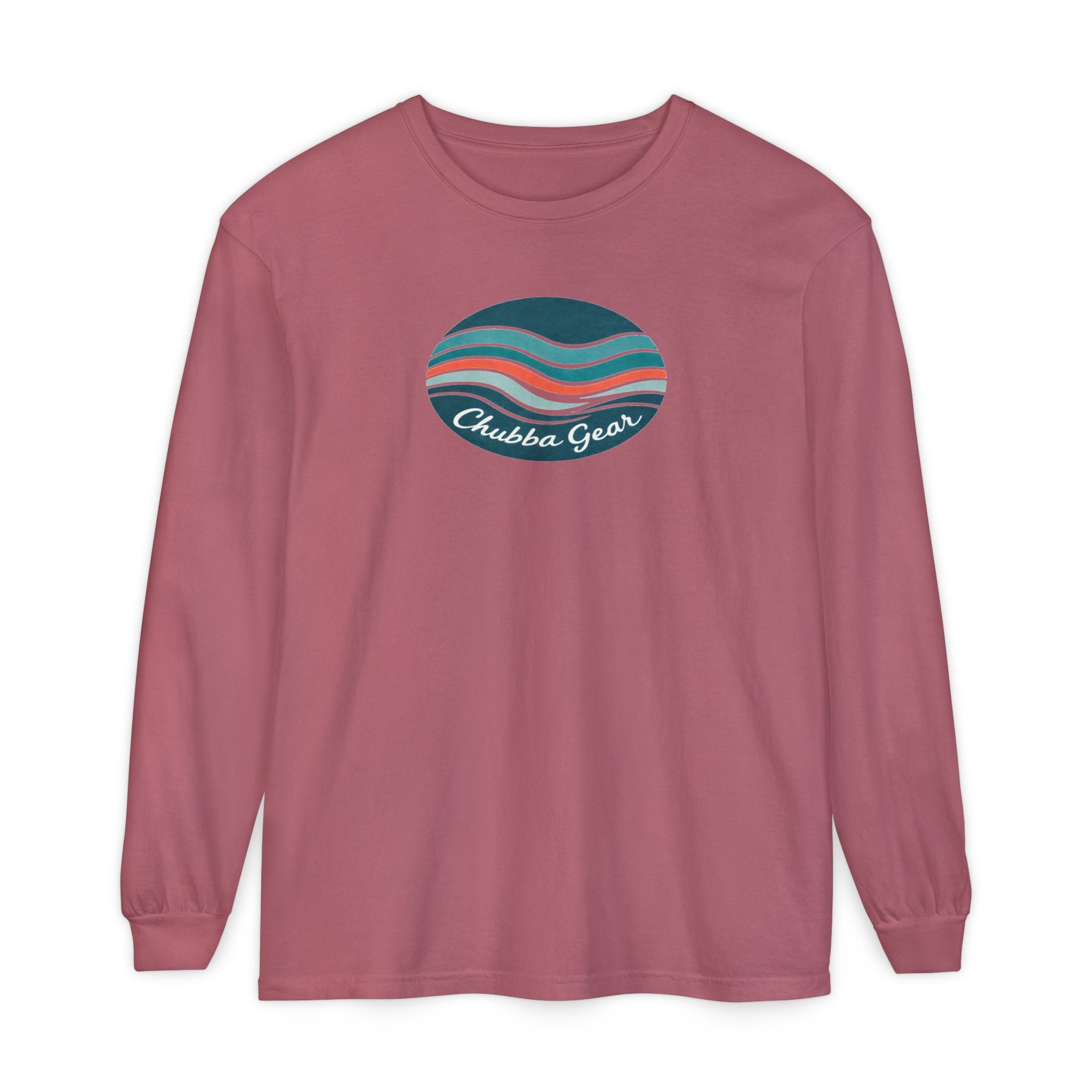 CHUBBA GEAR Retro Wave Long Sleeve T‑Shirt