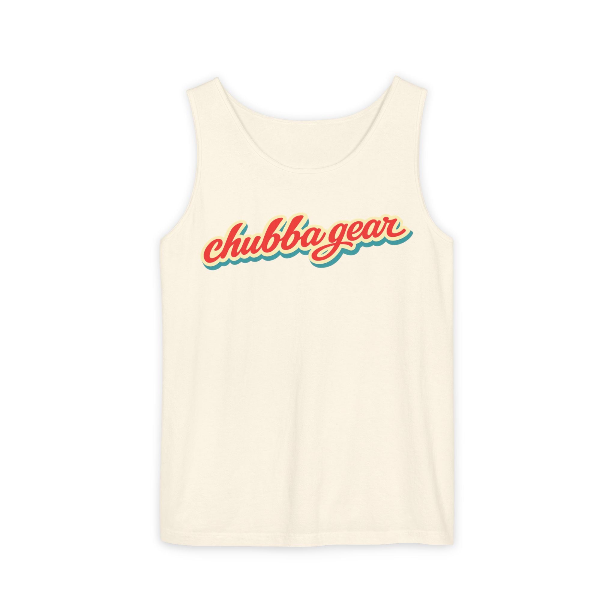 Chubba Gear Vintage Hawaiian Tank Top – Retro Beach Surf Graphic