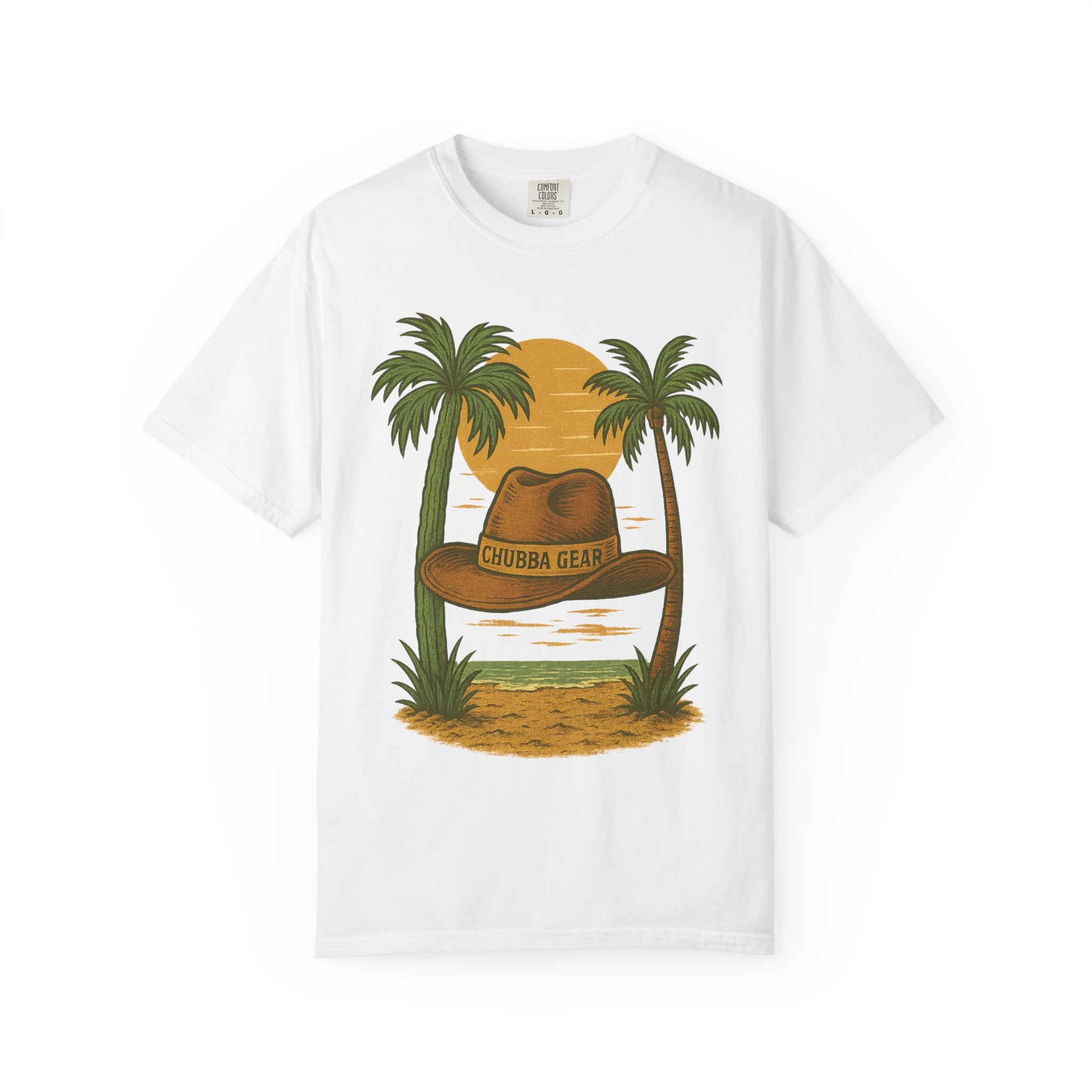 T-Shirt 'Tropical Sunset' Hat Graphic T-Shirt