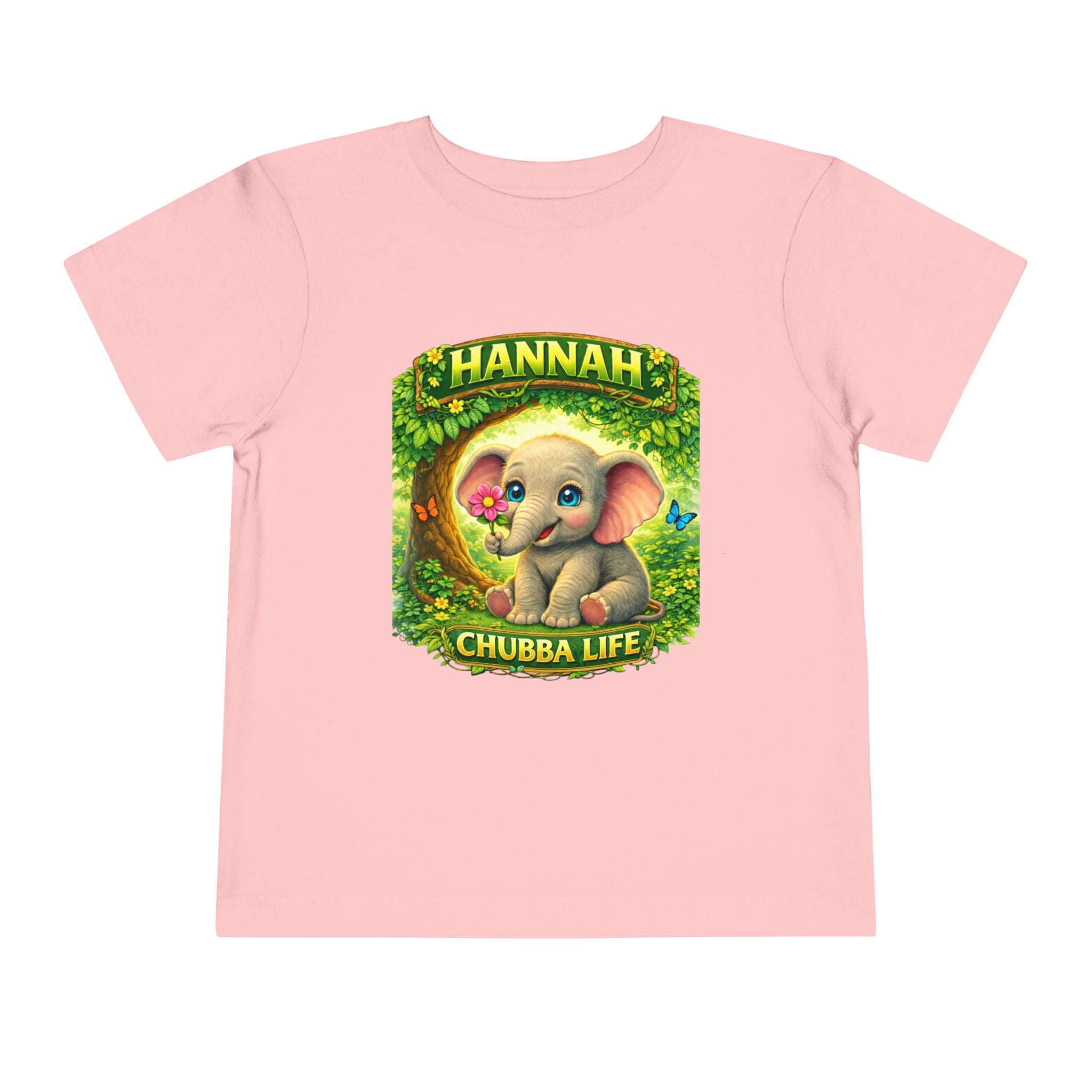 CHUBBA GEAR Hannah Chubba Life Toddler Tee — Cute Baby Elephant Graphic Shirt