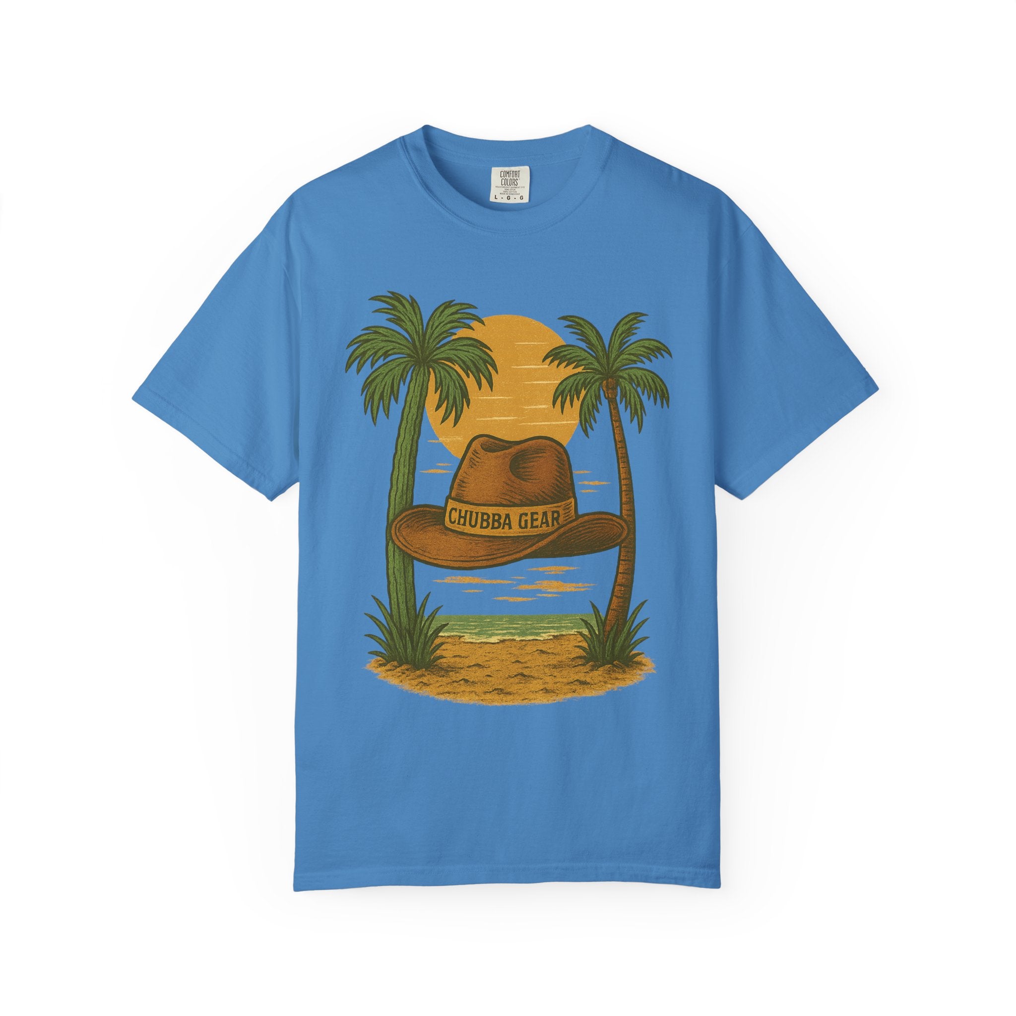 T-Shirt 'Tropical Sunset' Hat Graphic T-Shirt
