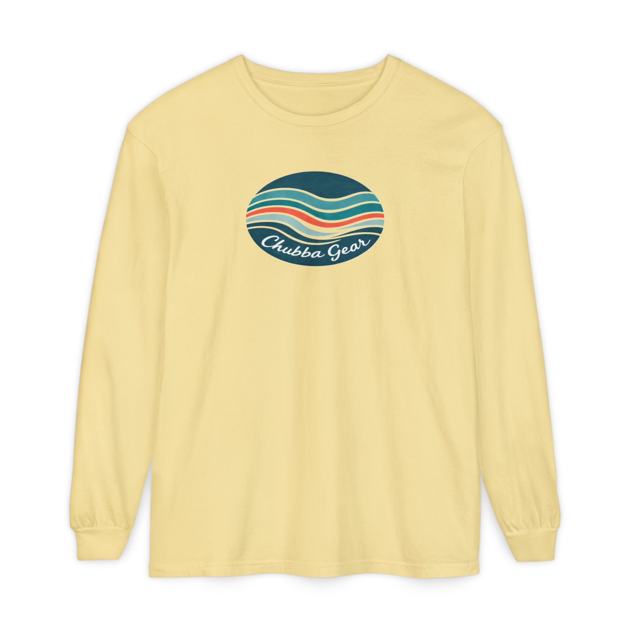 CHUBBA GEAR Retro Wave Long Sleeve T‑Shirt